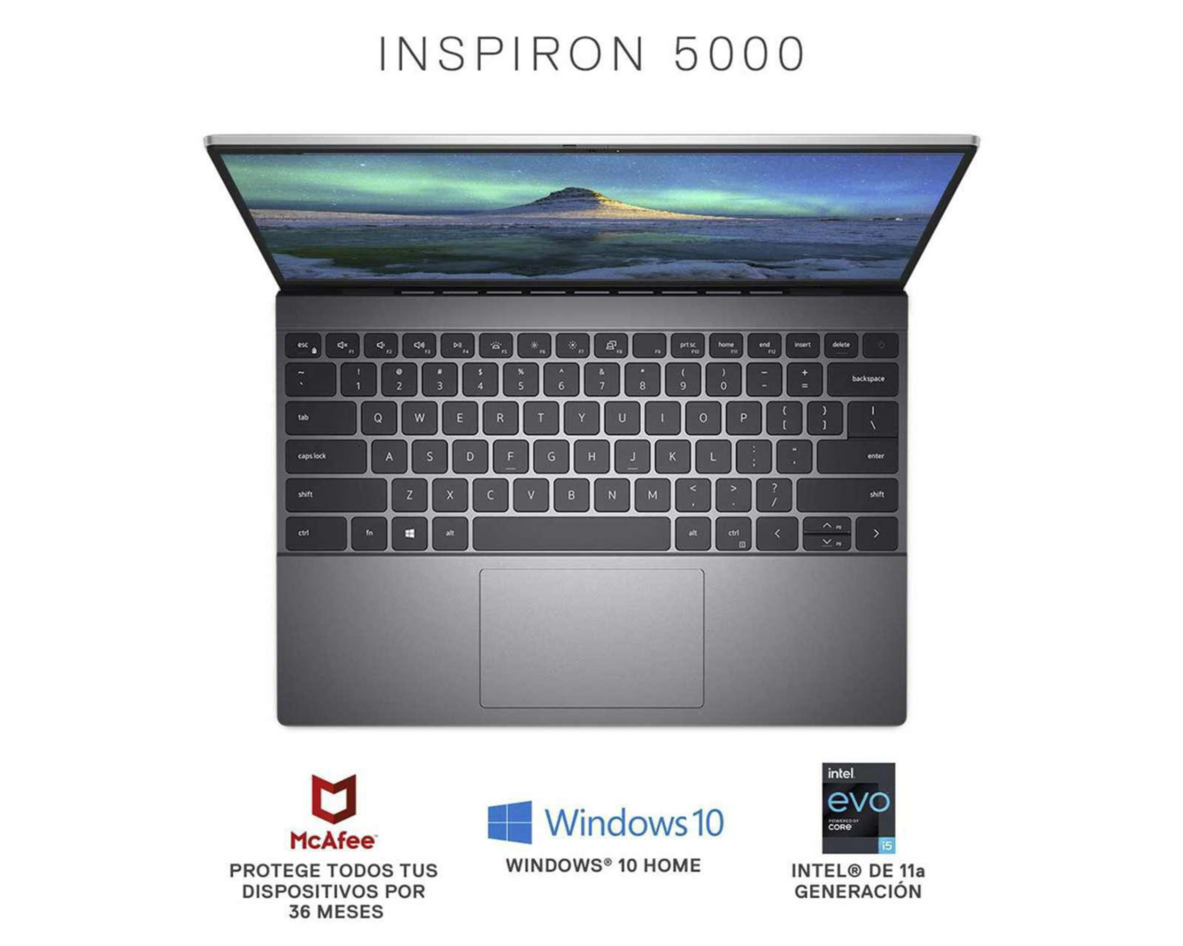 Foto 3 pulgar | Laptop Dell Inspiron 5000 de 13.3" Intel Core i5 8 GB RAM 256 GB SSD Plata