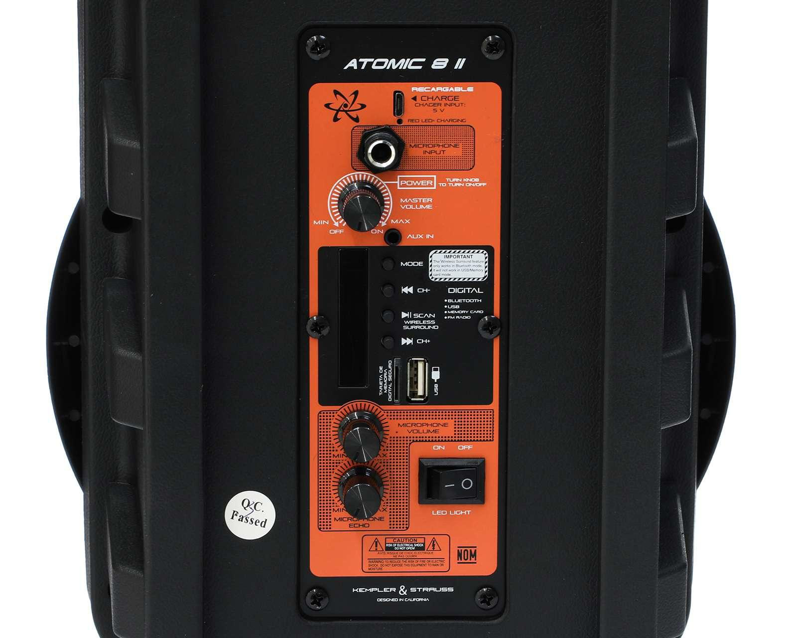 Foto 4 | Bocina Inalámbrica Kempler & Strauss Atomic 8 II 4000 W
