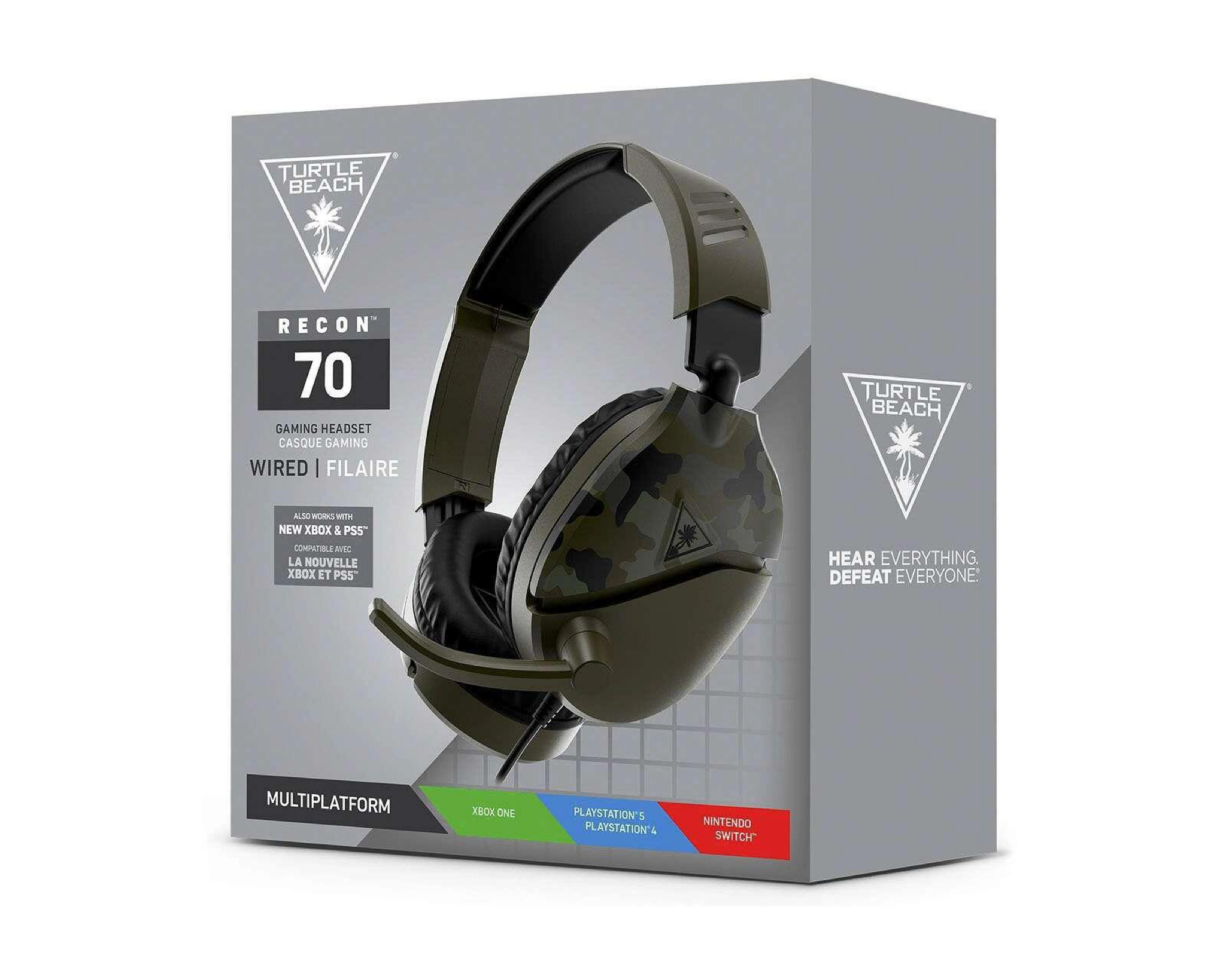 Audífonos Gamer Turtle Beach RECON 70 Verde 3.5 mm