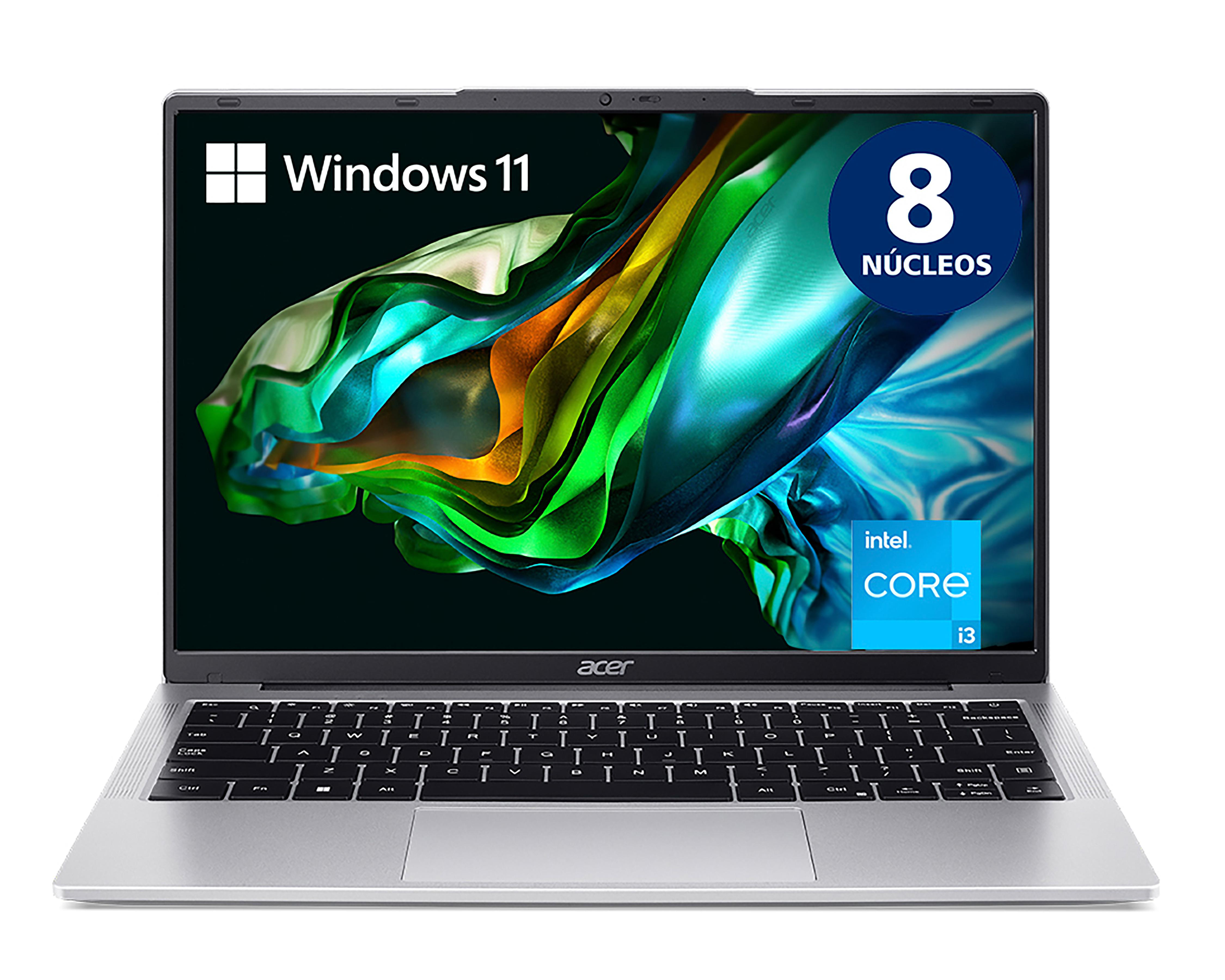 Foto 2 pulgar | Laptop Acer AL14-31P-353Y de 14" Windows 11 Intel Core i3 8 GB RAM de 512 GB SSD Gris