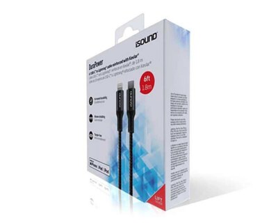Foto 3 | Cable Isound Tipo C - Lightning de 1.8 Metros