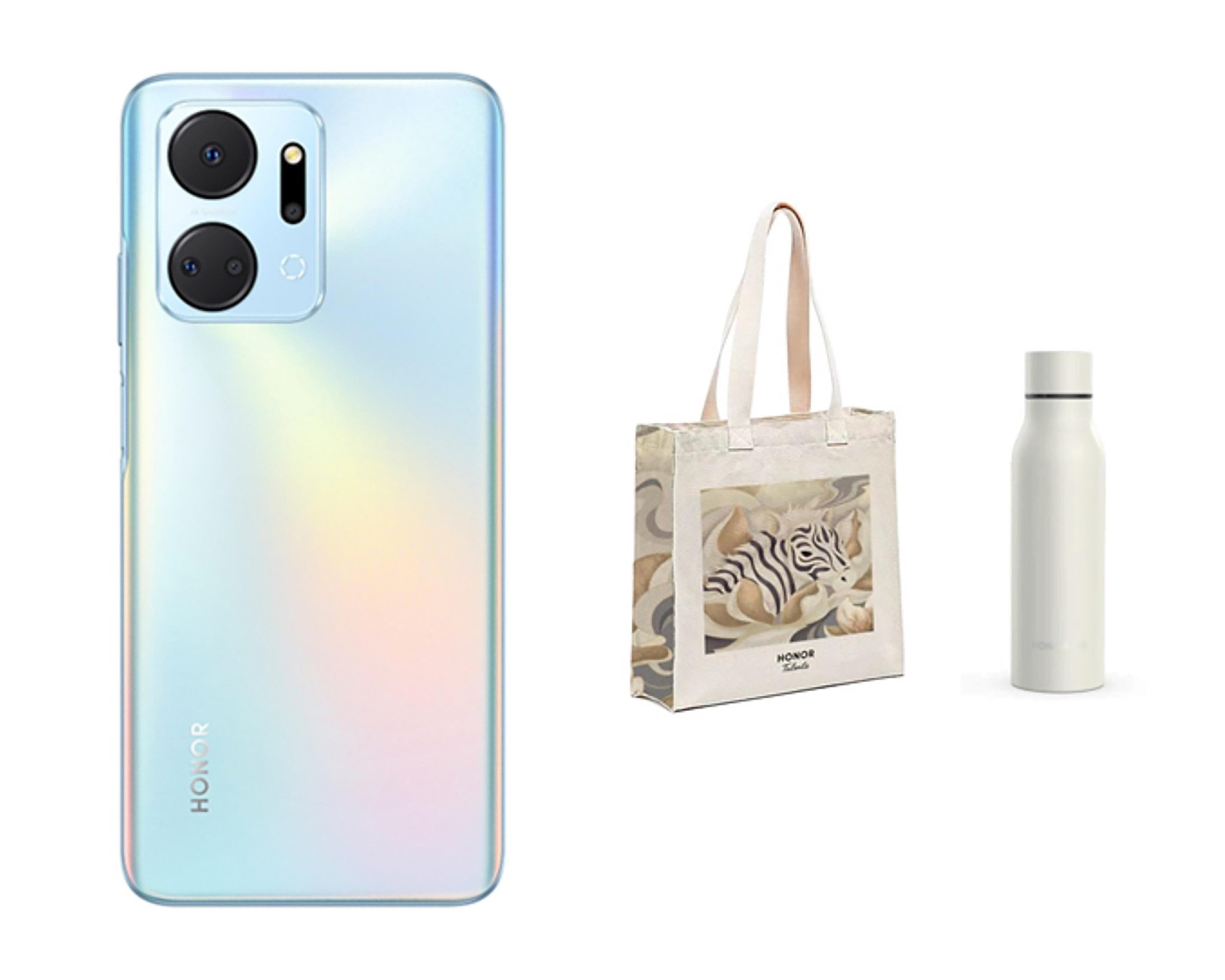 Movistar Honor X7A 128 GB Plata + Bolsa y  Botella