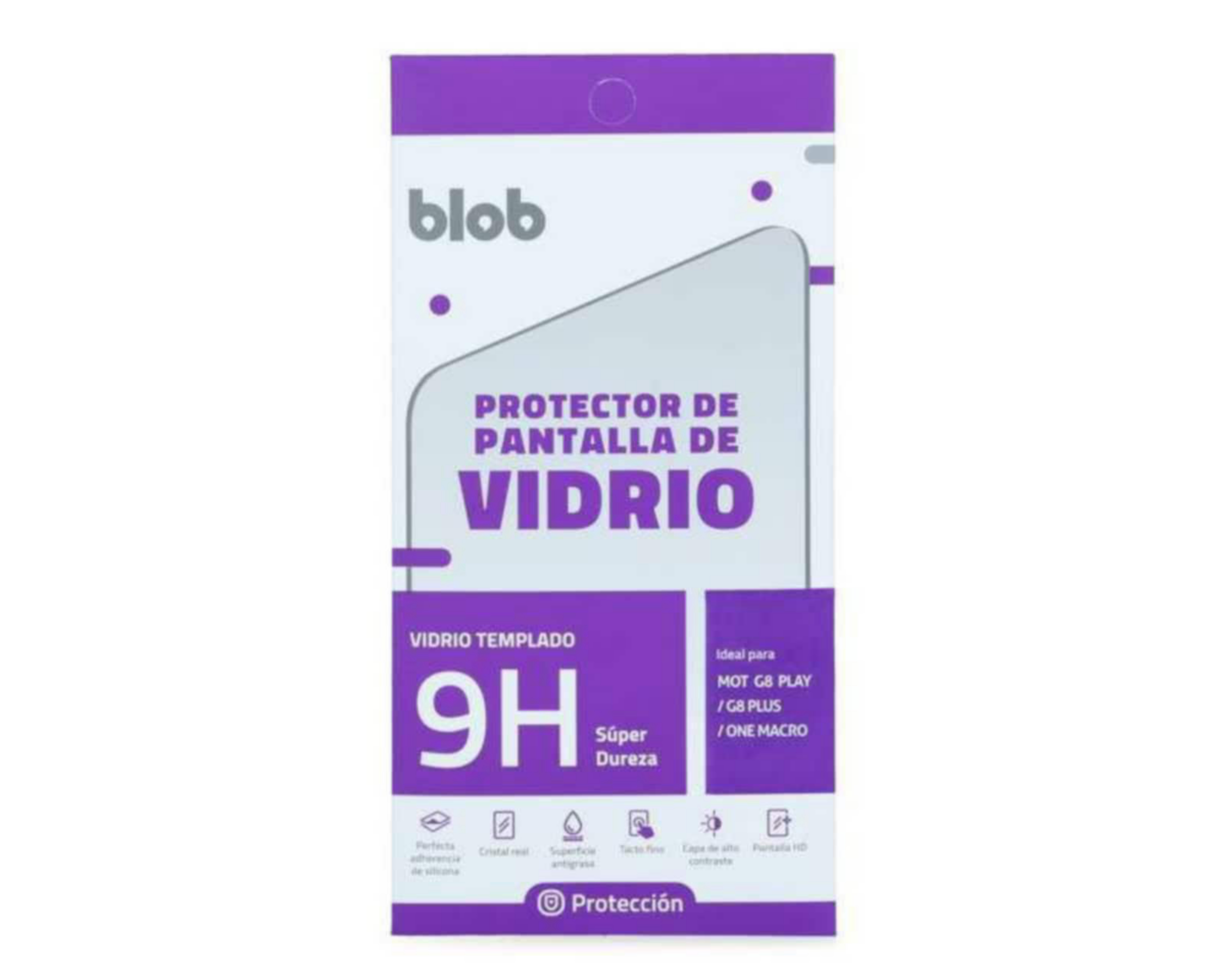 Foto 2 pulgar | Protector de Pantalla Blob para Moto G8 Play Plus One Macro