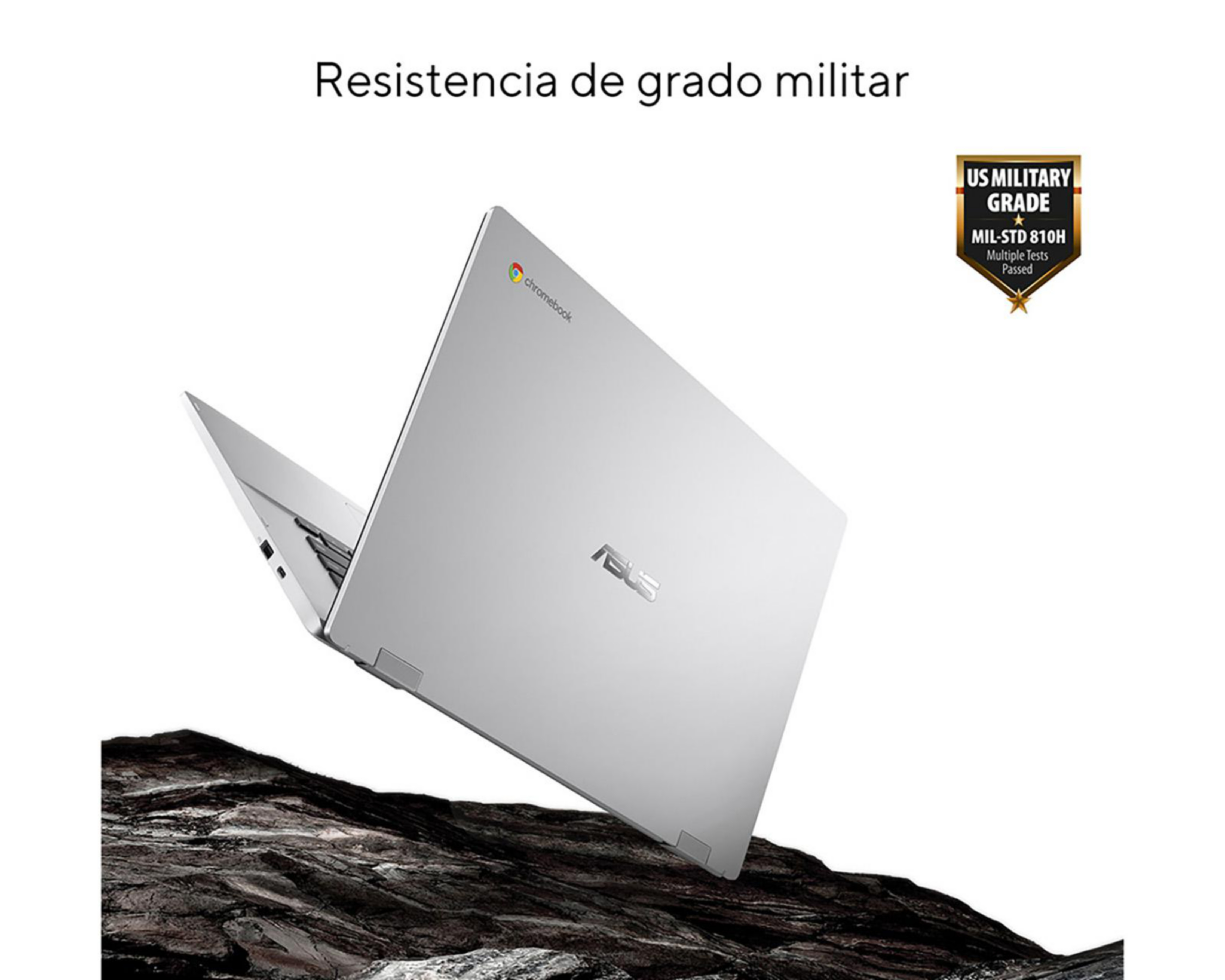 Foto 7 pulgar | Laptop Asus Chromebook 15.6" Chrome Os Intel Celeron 8 GB RAM 128 GB eMMC Plata