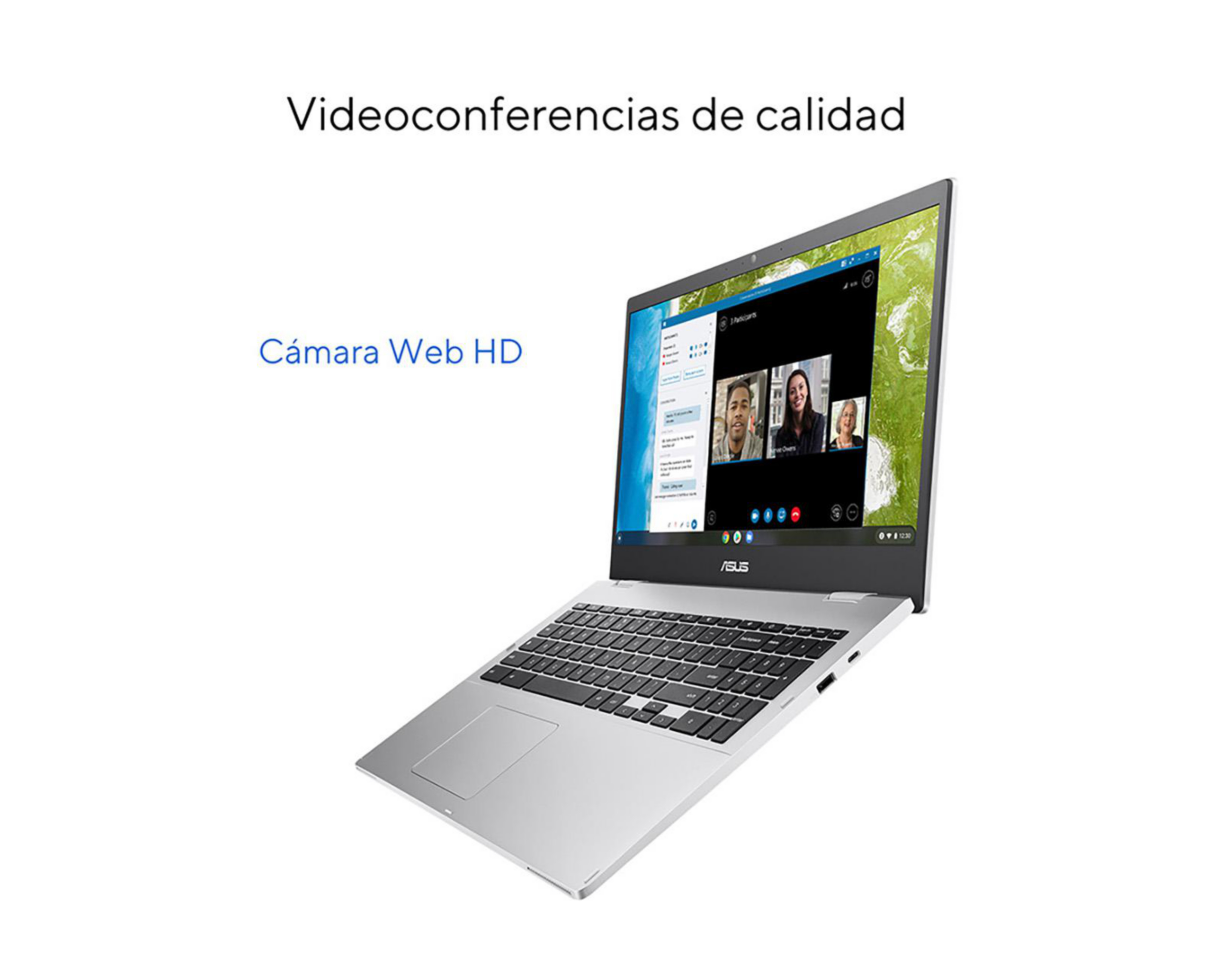 Foto 9 pulgar | Laptop Asus Chromebook 15.6" Chrome Os Intel Celeron 8 GB RAM 128 GB eMMC Plata