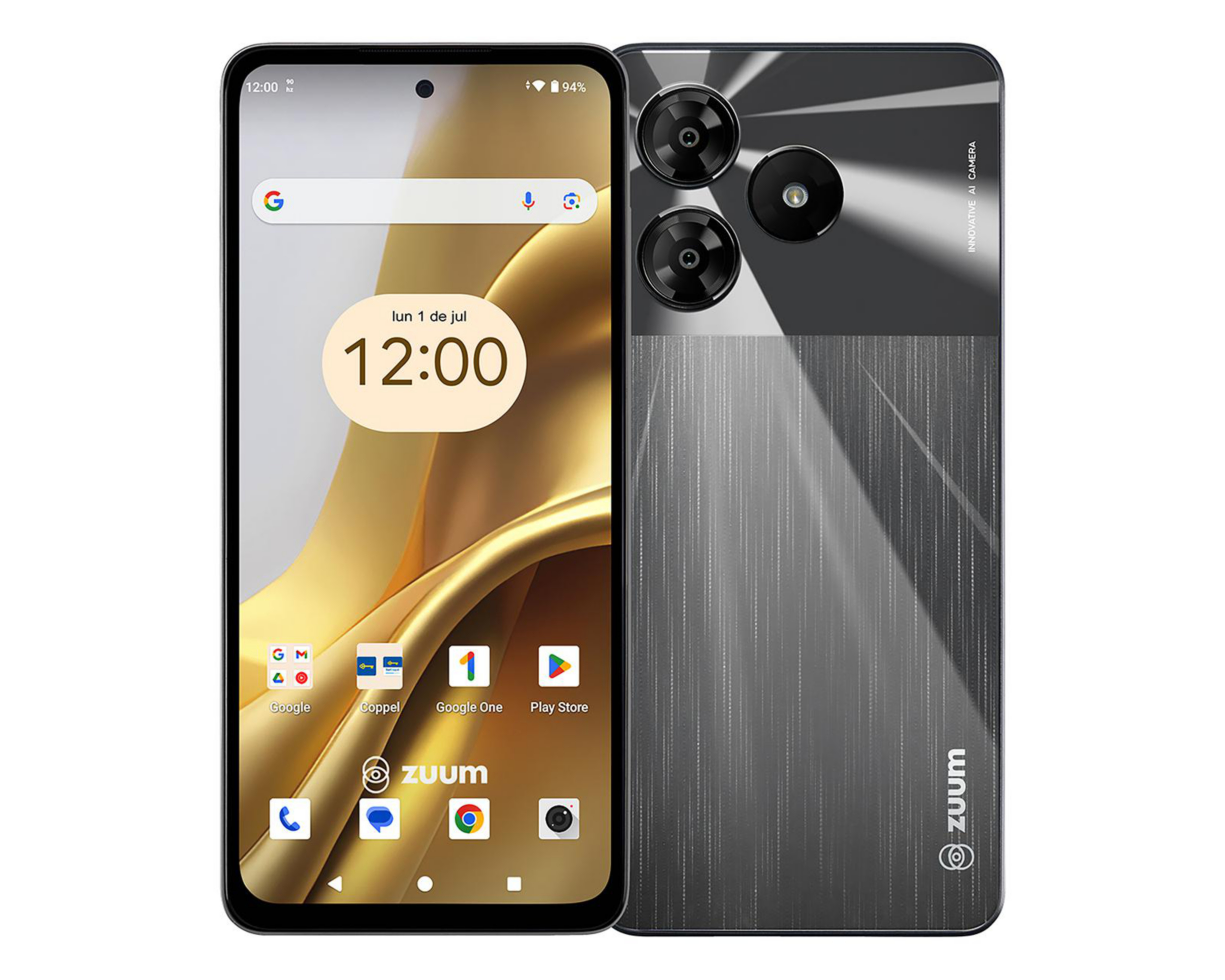 Celular Zuum Desbloqueado Aura Z1 128 GB Negro