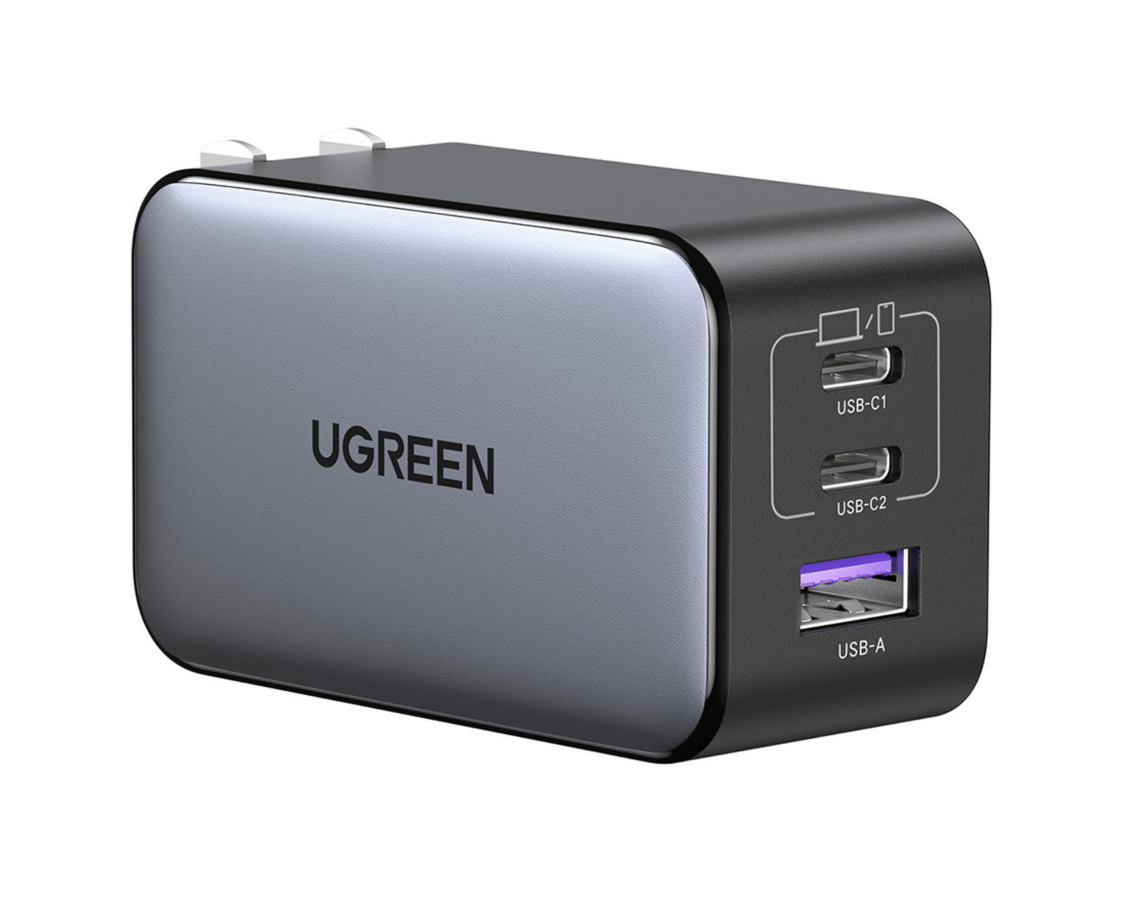 Foto 3 pulgar | Adaptador de Corriente con Entradas USB-C y USB-A Ugreen 65 W