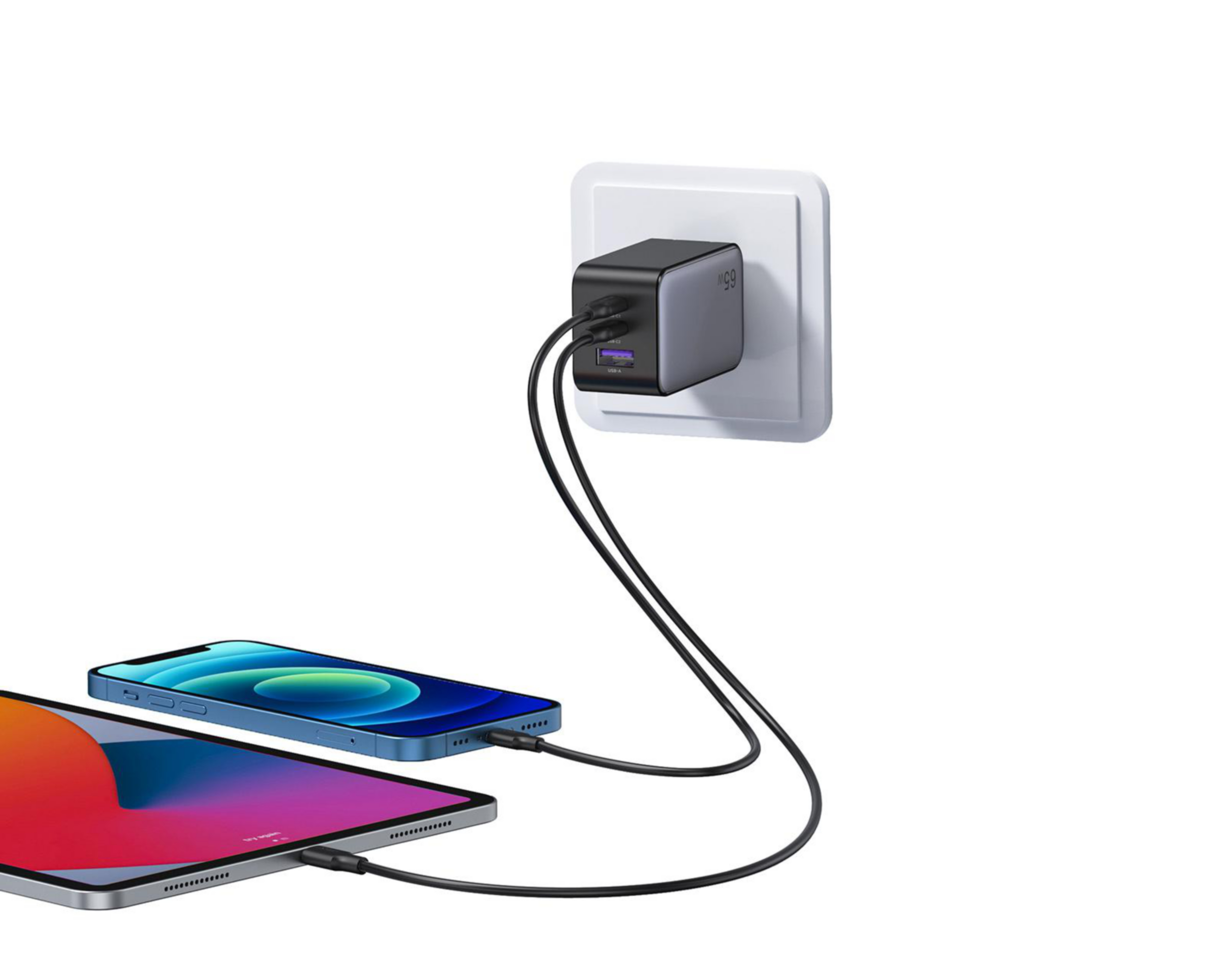 Foto 6 pulgar | Adaptador de Corriente con Entradas USB-C y USB-A Ugreen 65 W