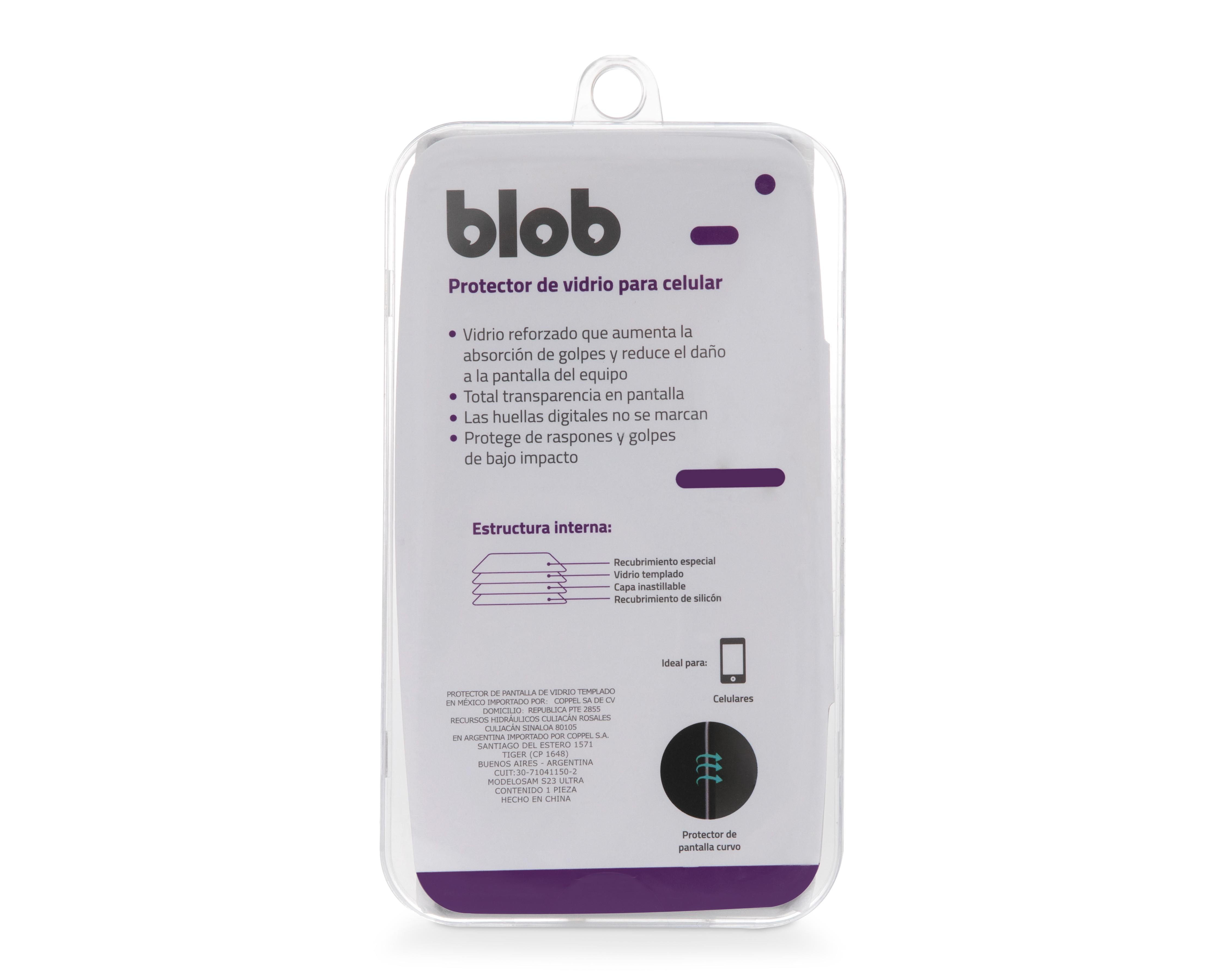 Foto 2 | Protector de Pantalla Blob para Samsung Galaxy S23 Ultra