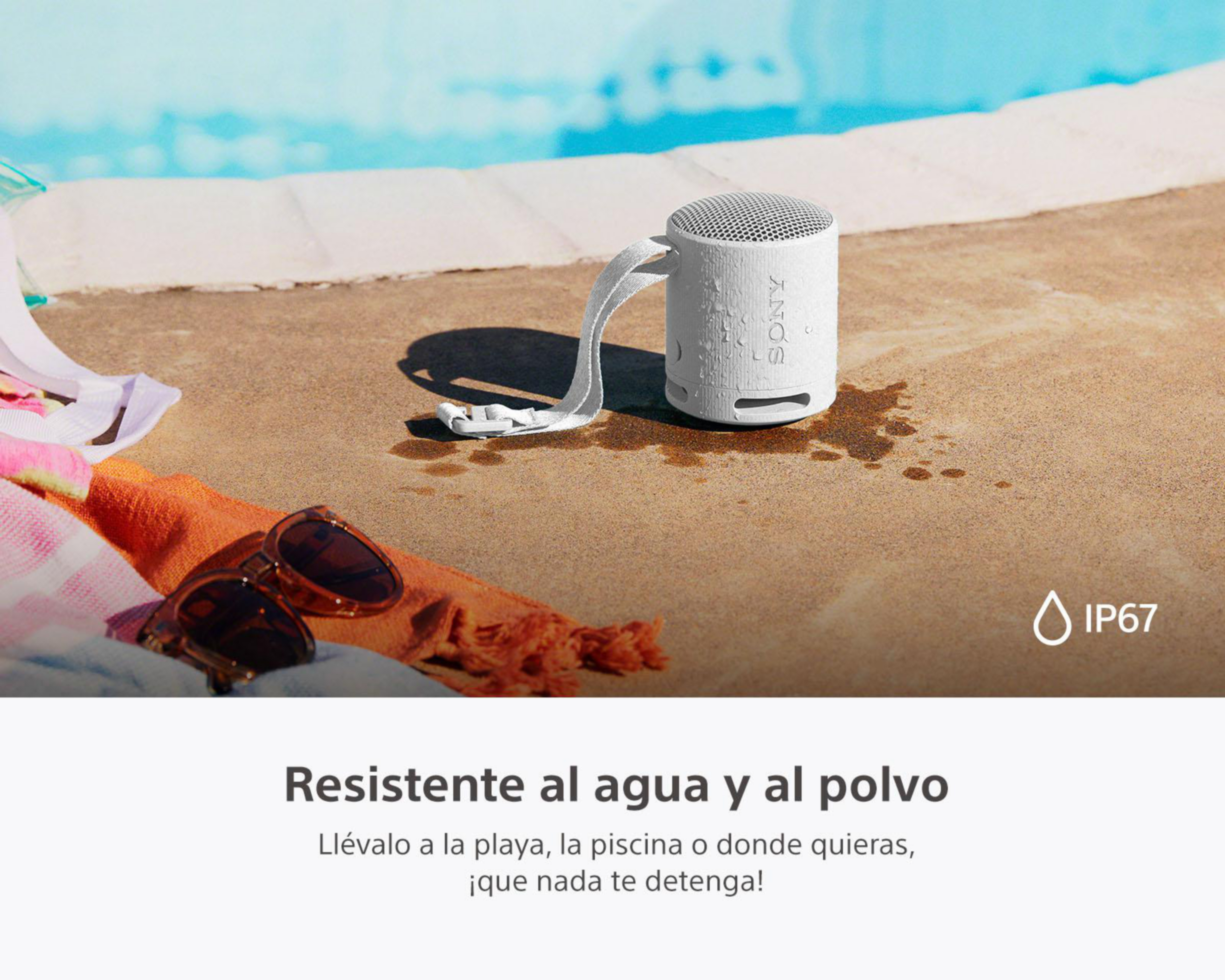 Foto 8 pulgar | Bocina Bluetooth Portátil Sony SRS-XB100/HCLA Resistente al Agua y Polvo