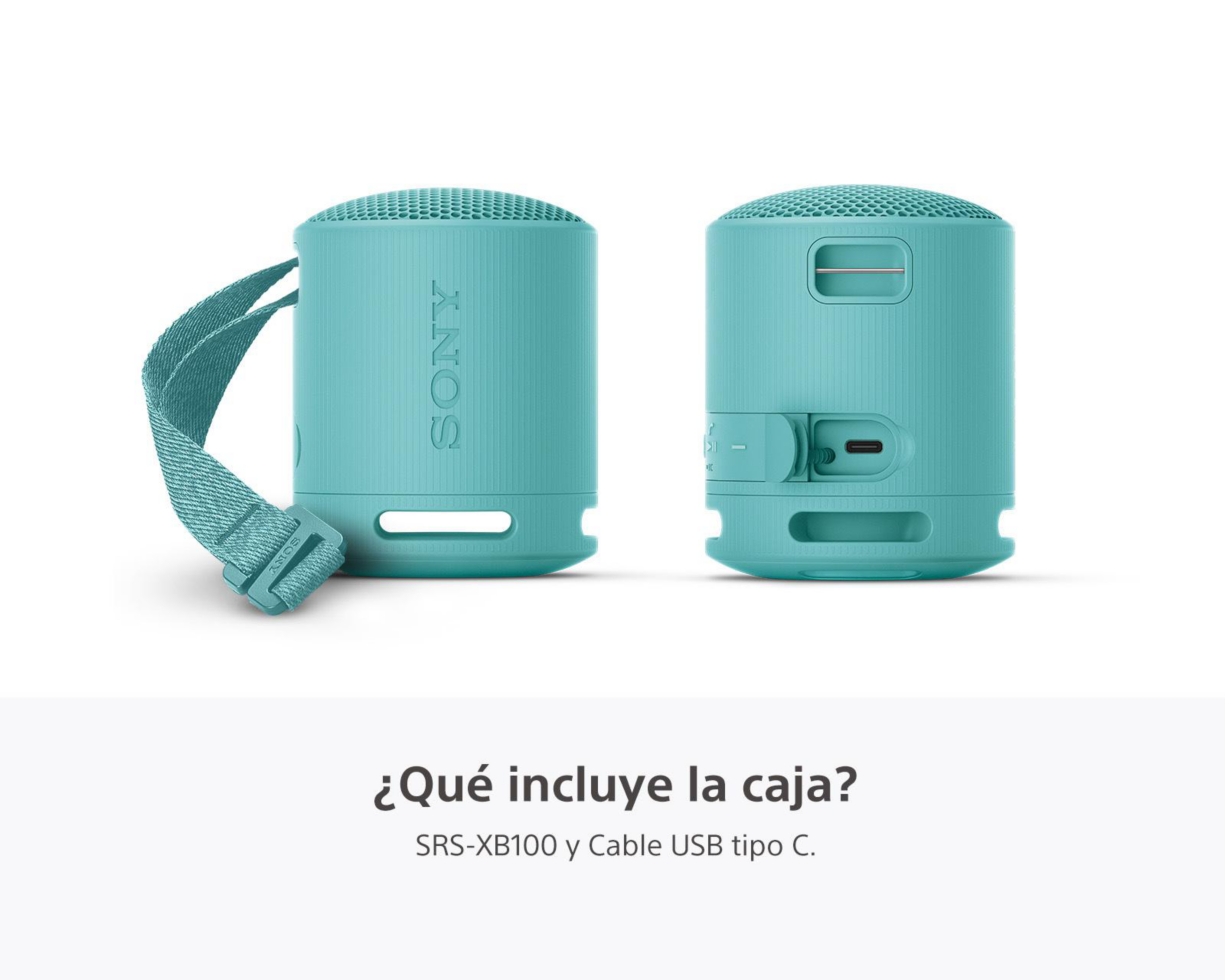 Foto 6 | Bocina Bluetooth Portátil Sony SRS-XB100/LCLA Resistente al Agua y Polvo