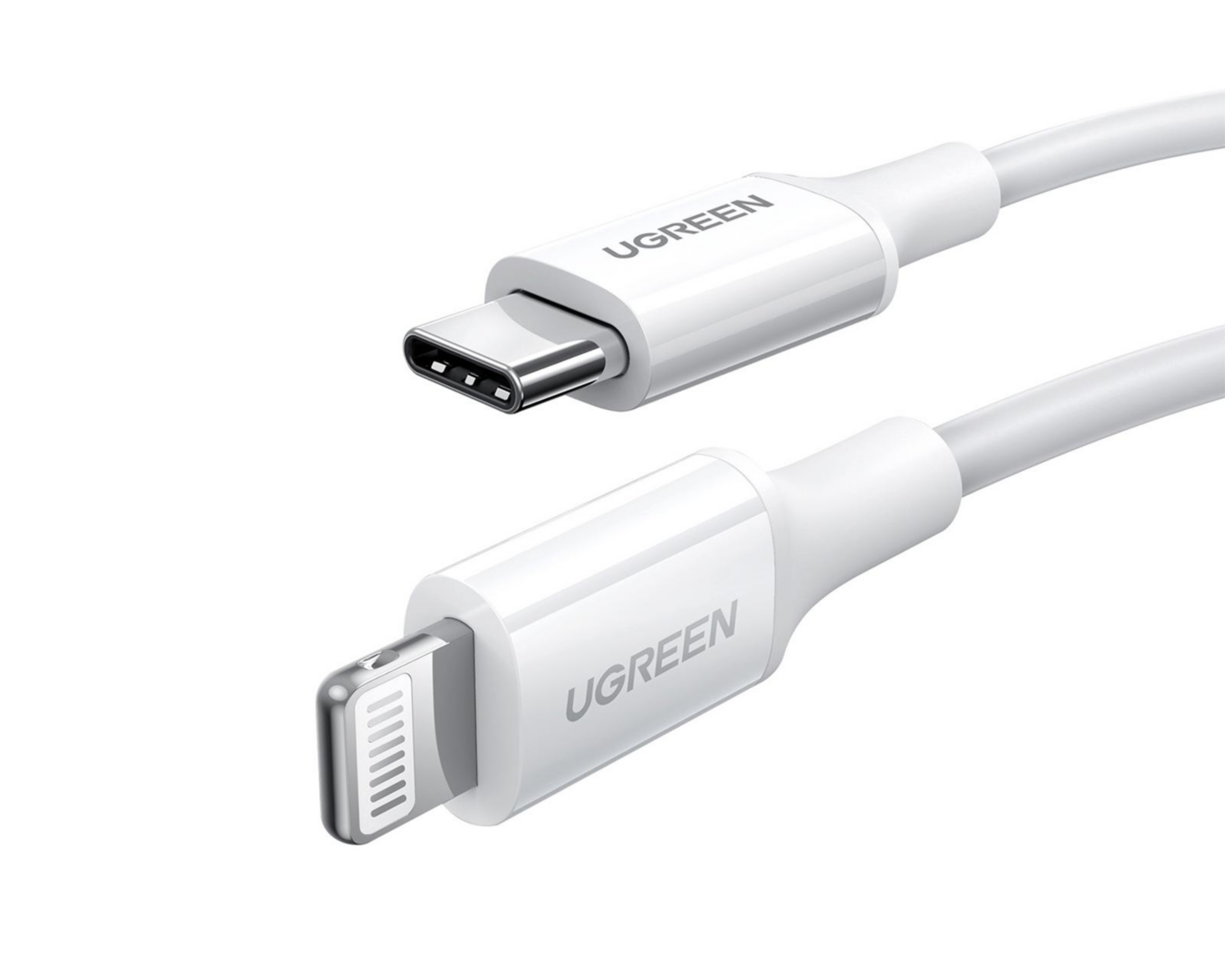 Foto 3 pulgar | Cable Lightning a USB-C Ugreen 2 M