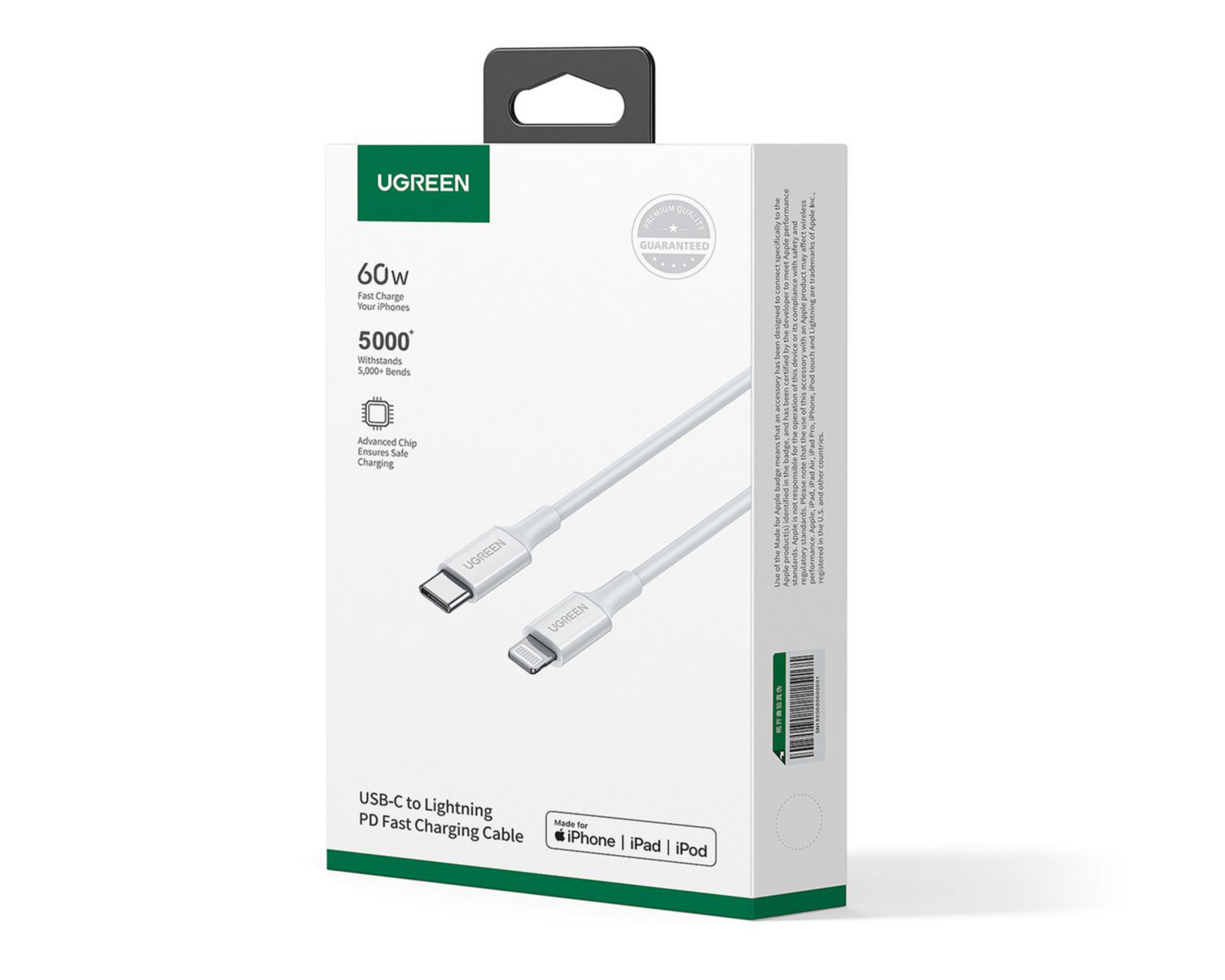 Foto 5 | Cable Lightning a USB-C Ugreen 2 M