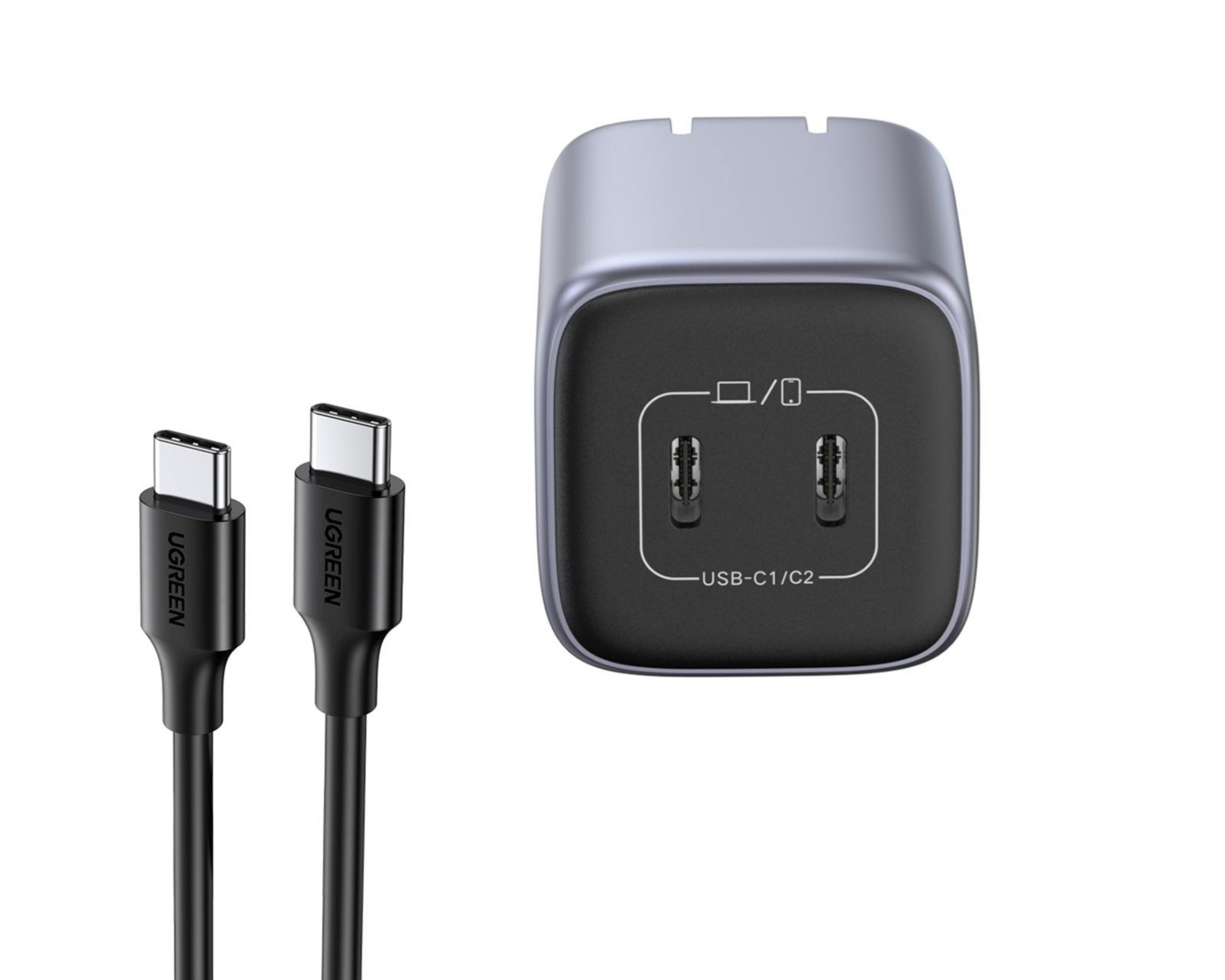 Foto 4 pulgar | Cargador USB-C a USB-C Ugreen 45 W Carga Rápida