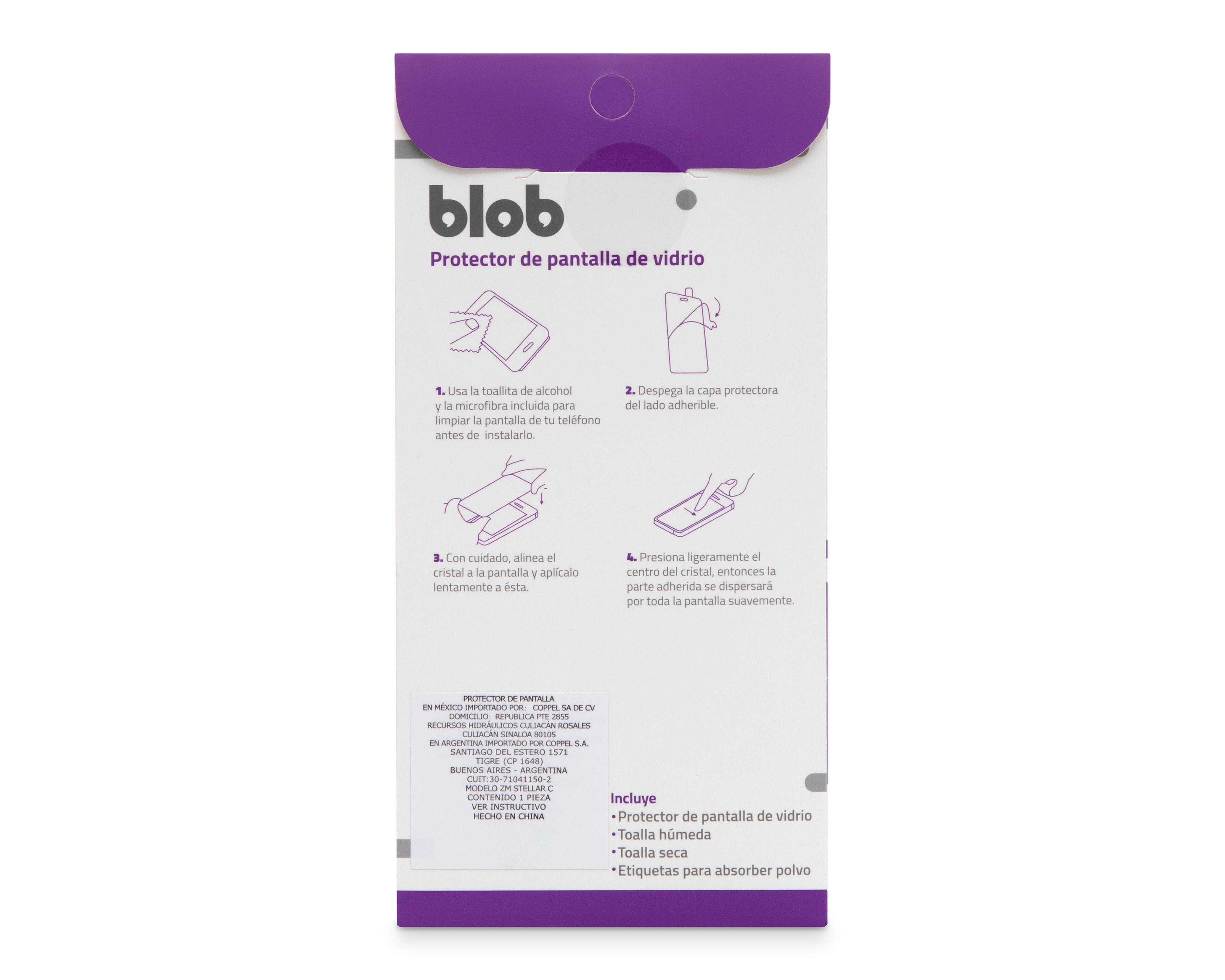 Foto 2 | Protector de Pantalla Blob para ZTE Blade A54