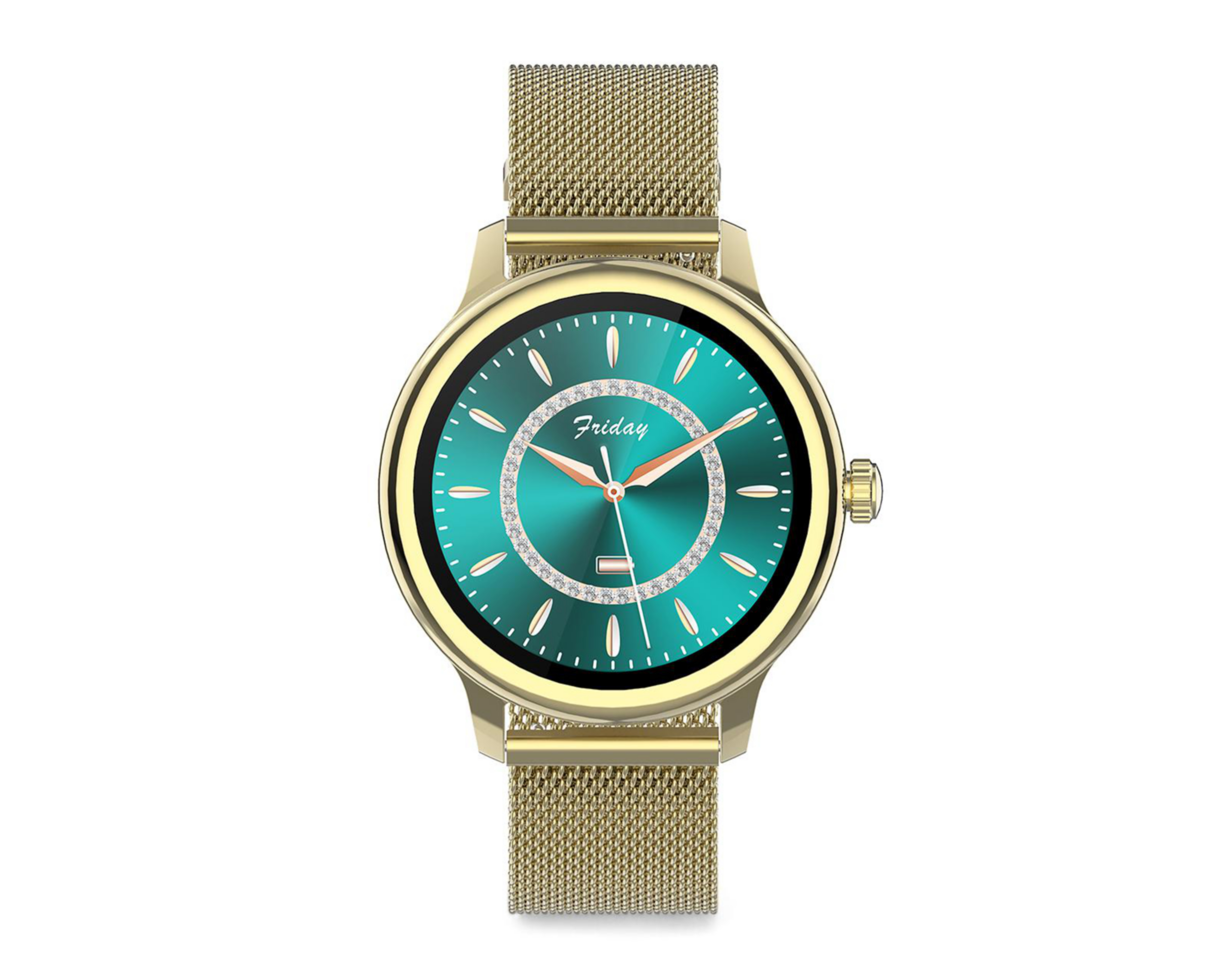 Smartwatch EVL SW150 Resistente a Salpicaduras Oro