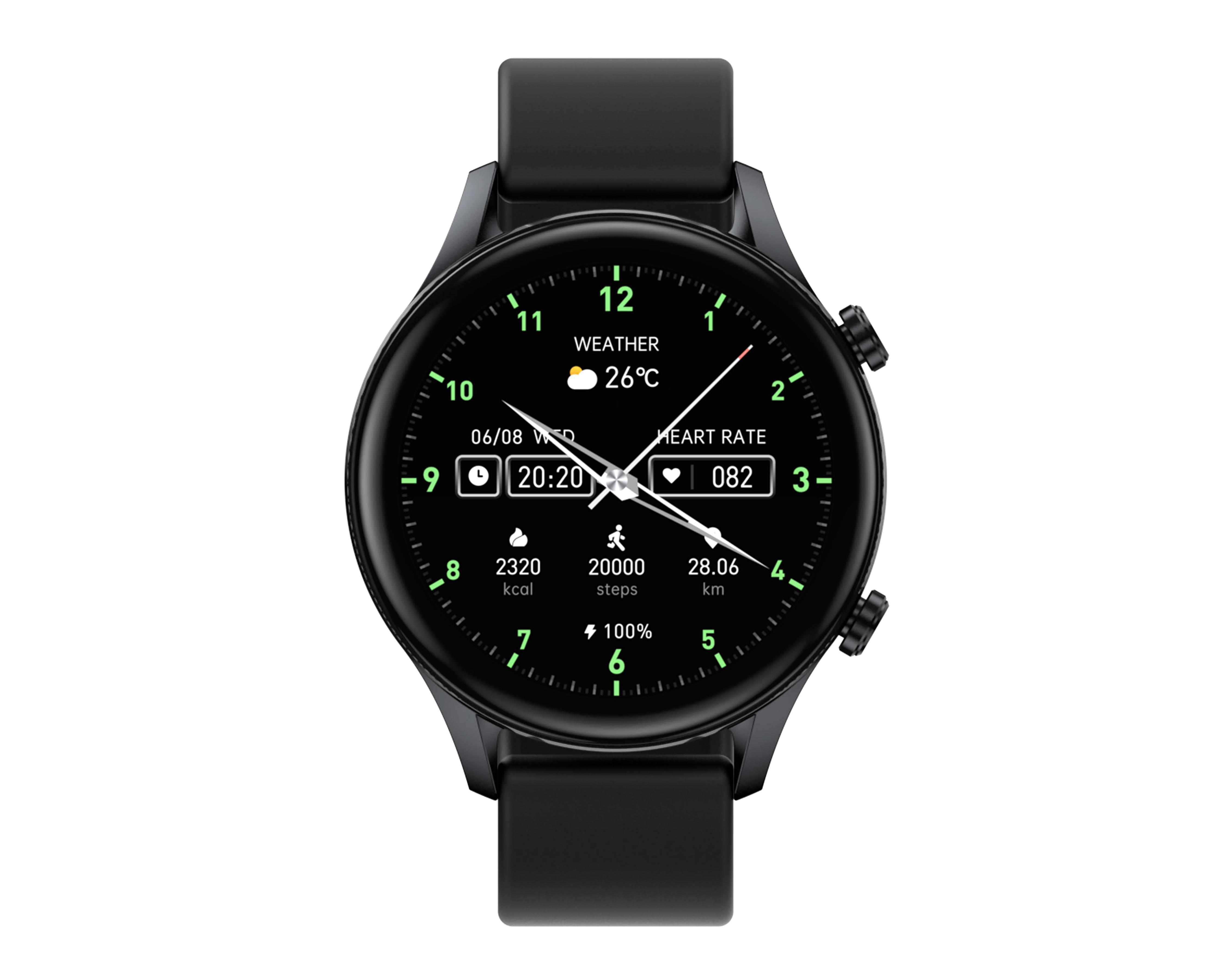 Smartwatch EVL SW170 46 mm Resistente al Agua Negro