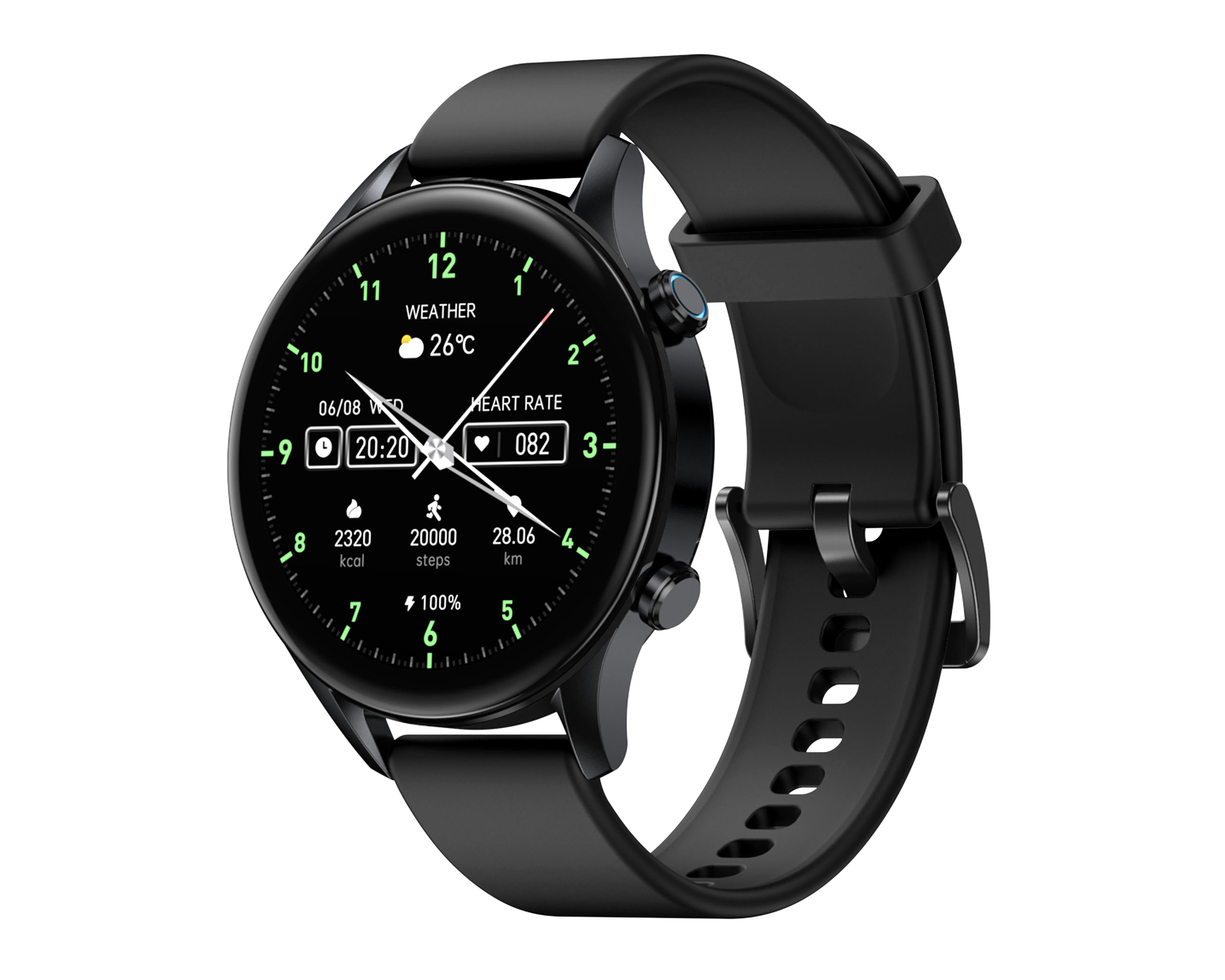 Foto 2 | Smartwatch EVL SW170 46 mm Resistente al Agua Negro