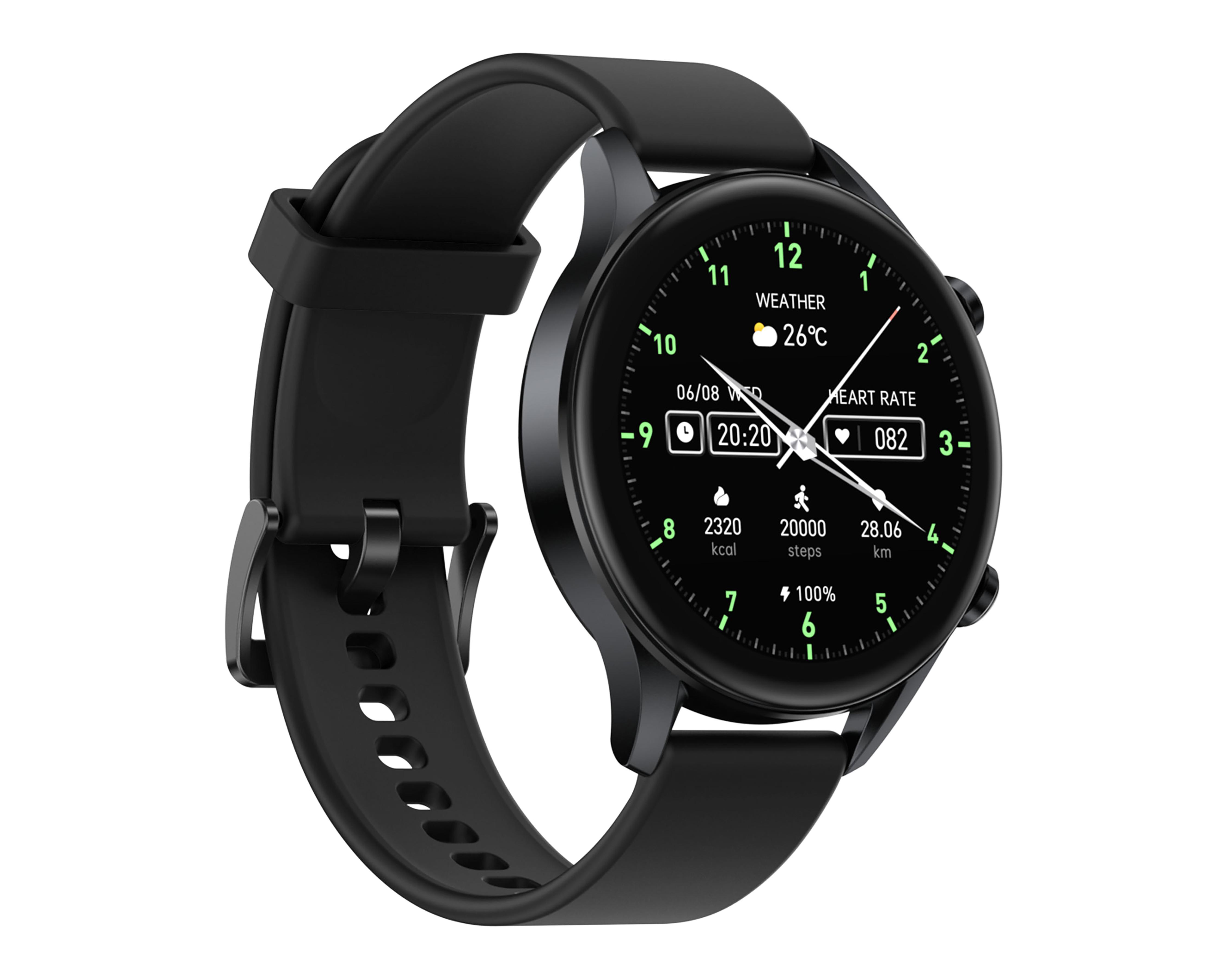 Foto 4 pulgar | Smartwatch EVL SW170 46 mm Resistente al Agua Negro