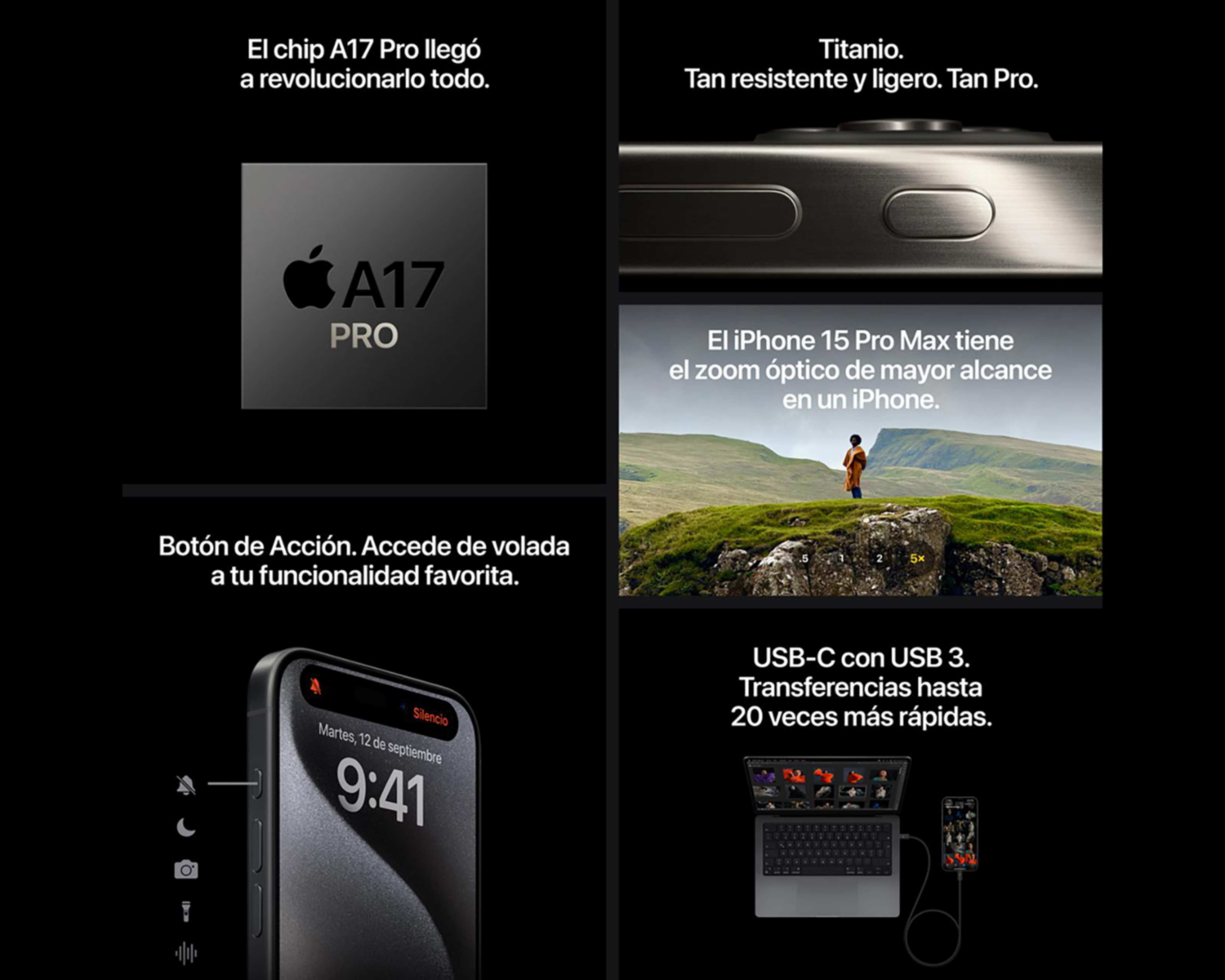 Foto 5 | Celular Apple iPhone 15 Pro Max Desbloqueado 1 TB Natural