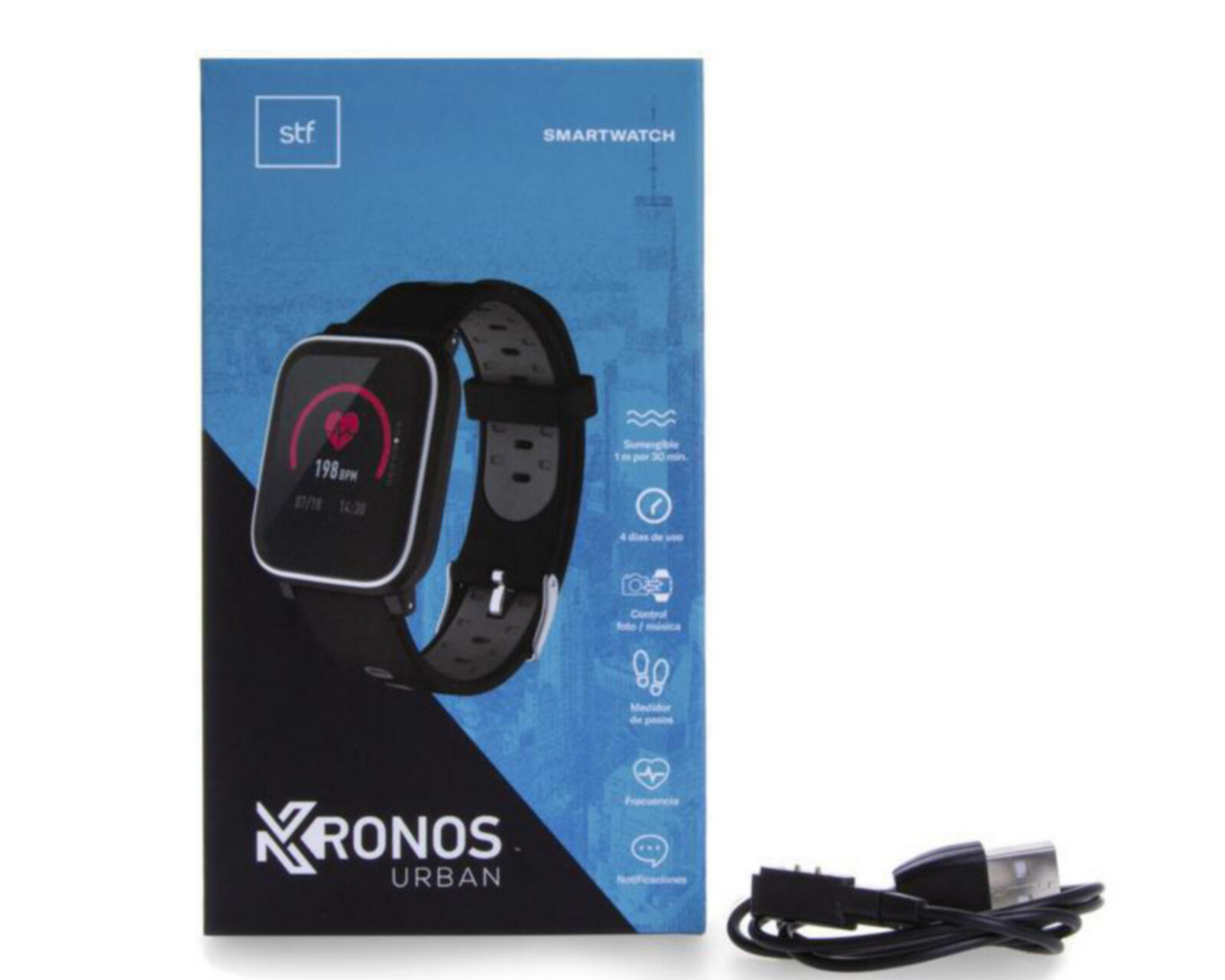 Foto 5 | Smartwatch STF Negro