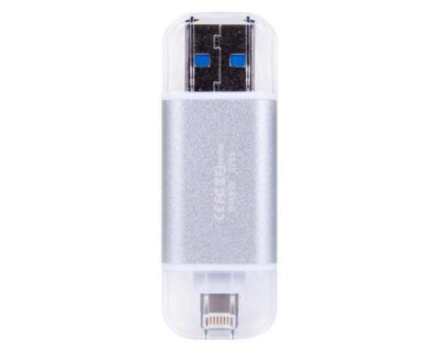 Foto 1 | Memoria Lightning/USB Transcend 32 GB Plateada