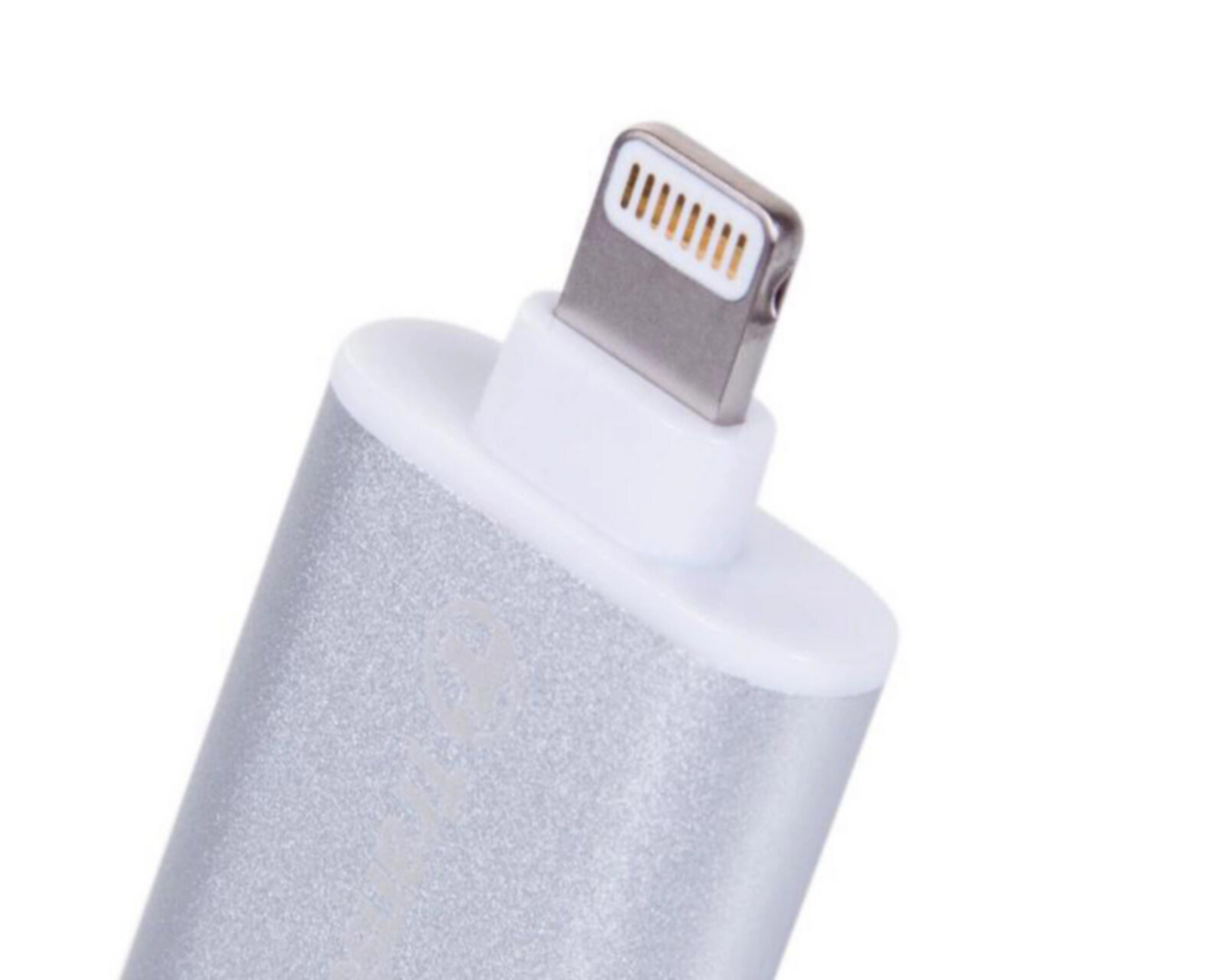 Foto 4 pulgar | Memoria Lightning/USB Transcend 32 GB Plateada