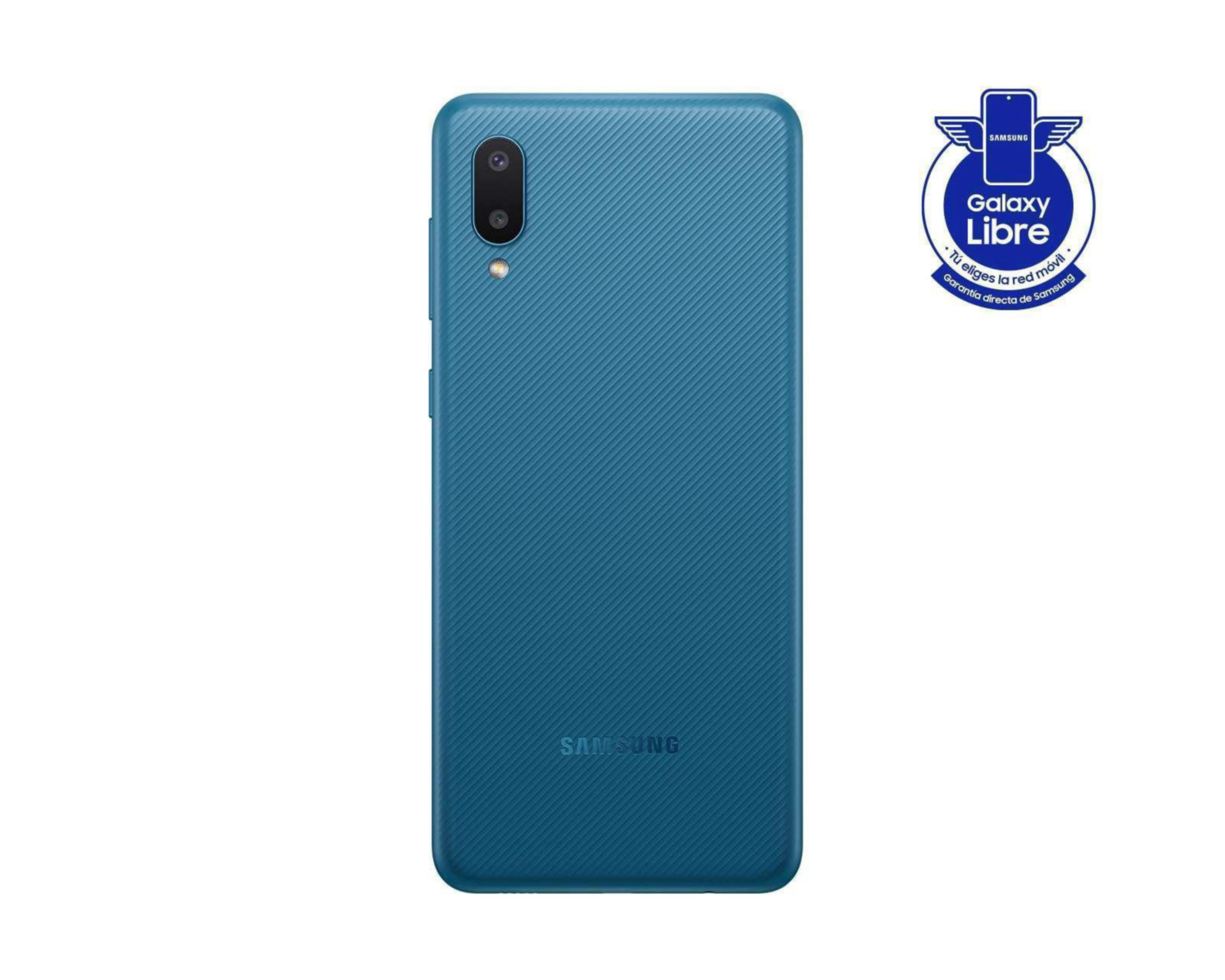 Celular Samsung Liberado Galaxy A02 32+3GB Azul $2,499