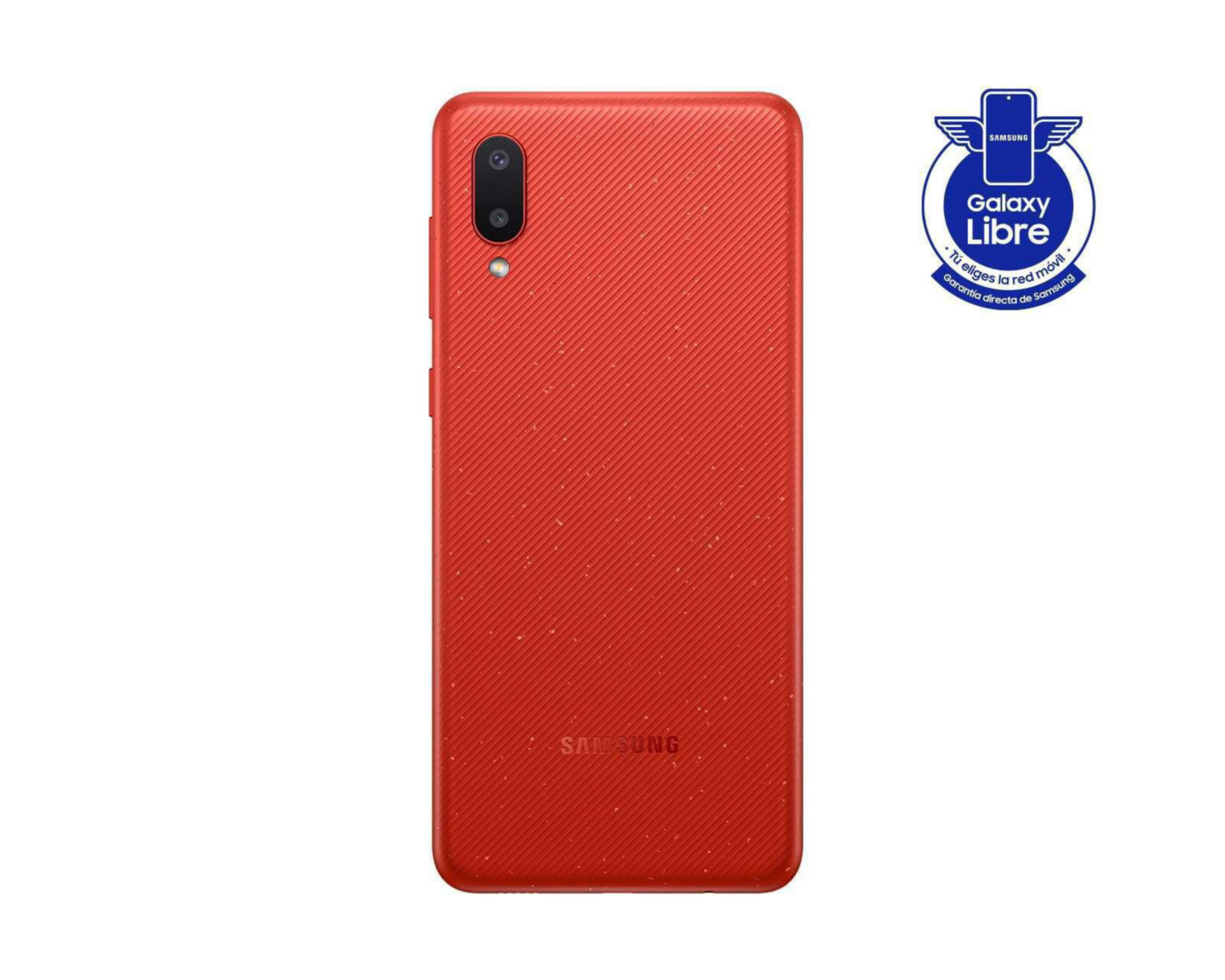 Foto 2 pulgar | Celular Samsung Desbloqueado Galaxy A02 32+3GB Rojo