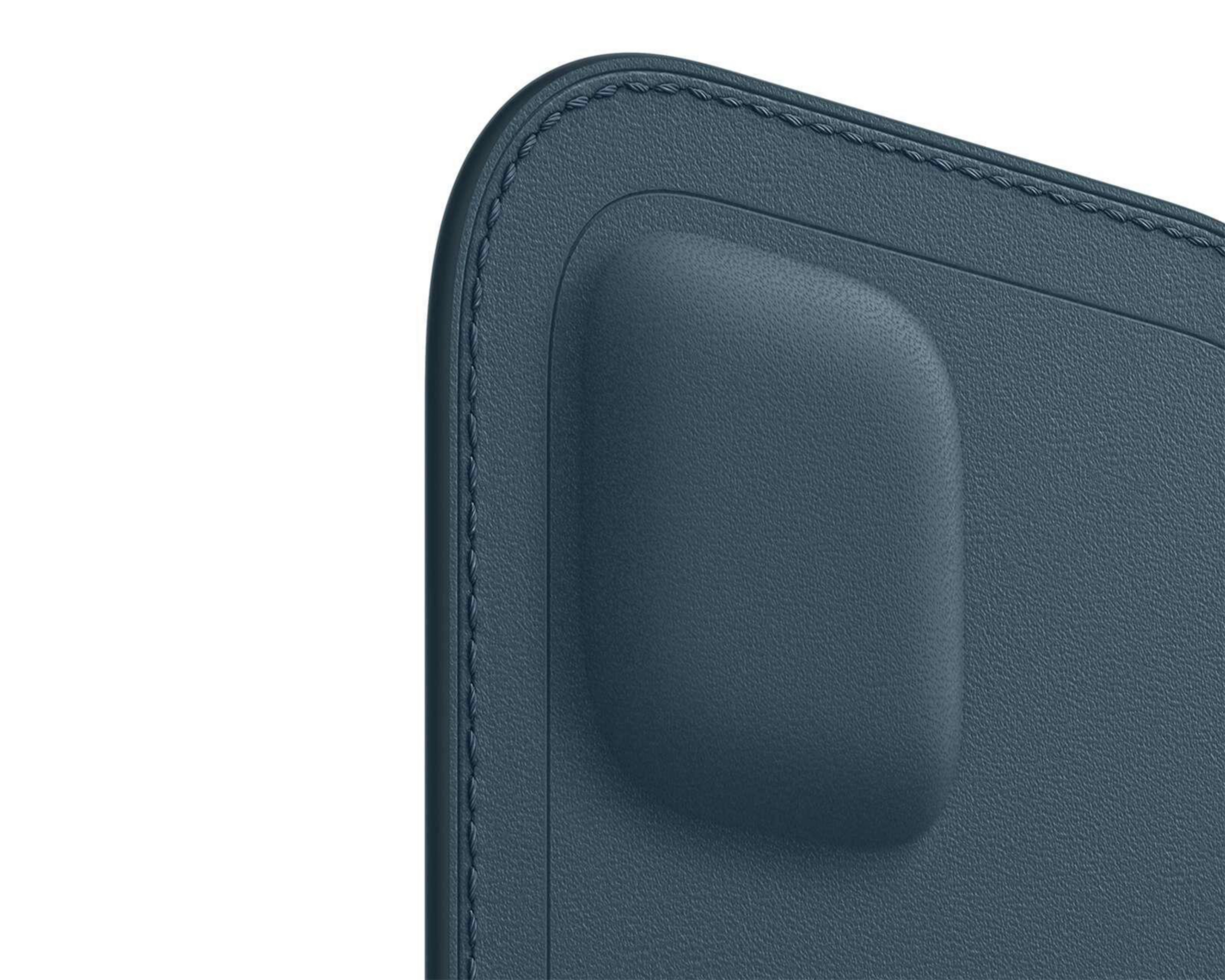 Foto 4 pulgar | Funda de Piel tipo Bolsillo con MagSafe para iPhone 12 y 12 Pro Azul