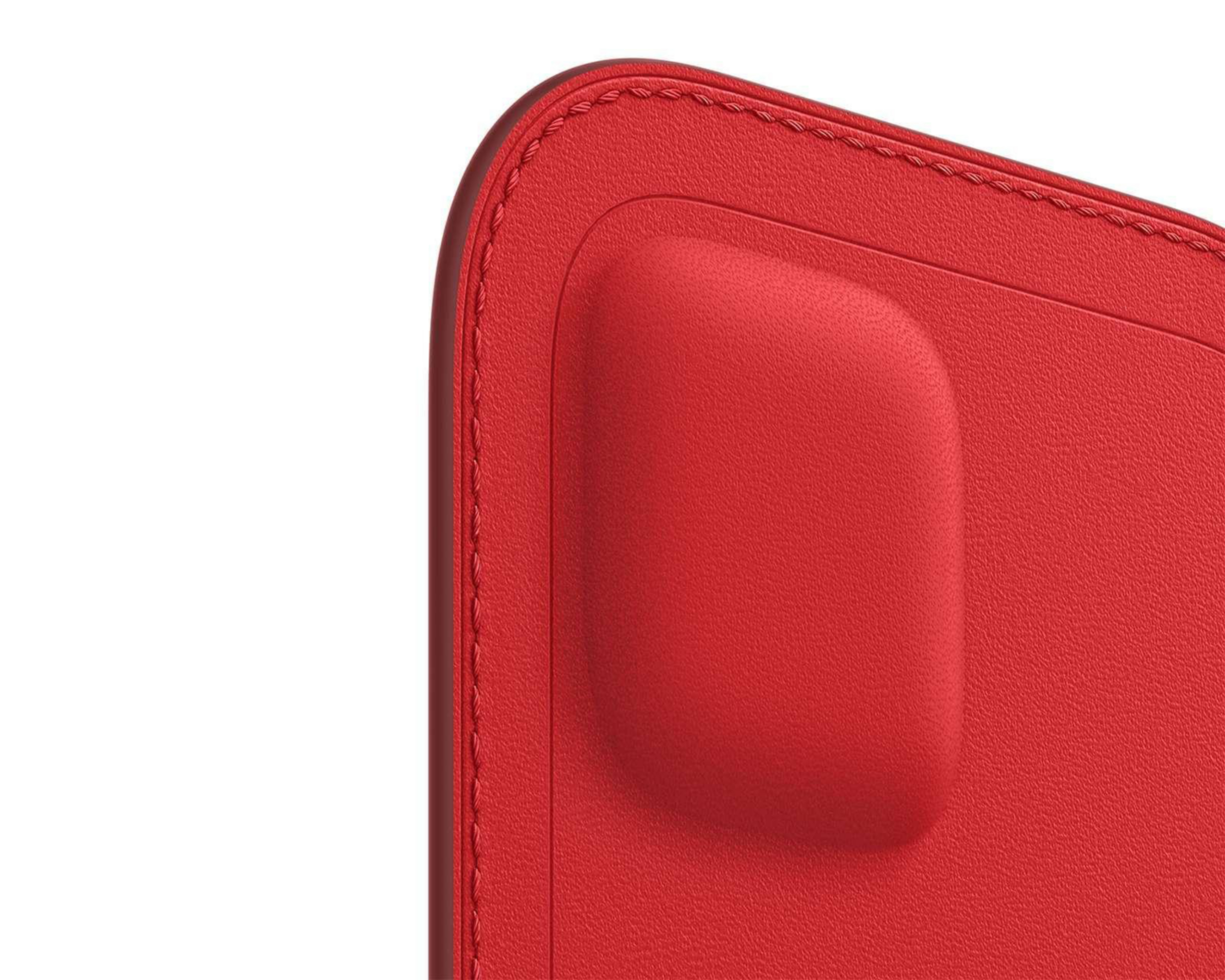 Foto 4 pulgar | Funda de Piel tipo Bolsillo con MagSafe para iPhone 12 y 12 Pro Rojo