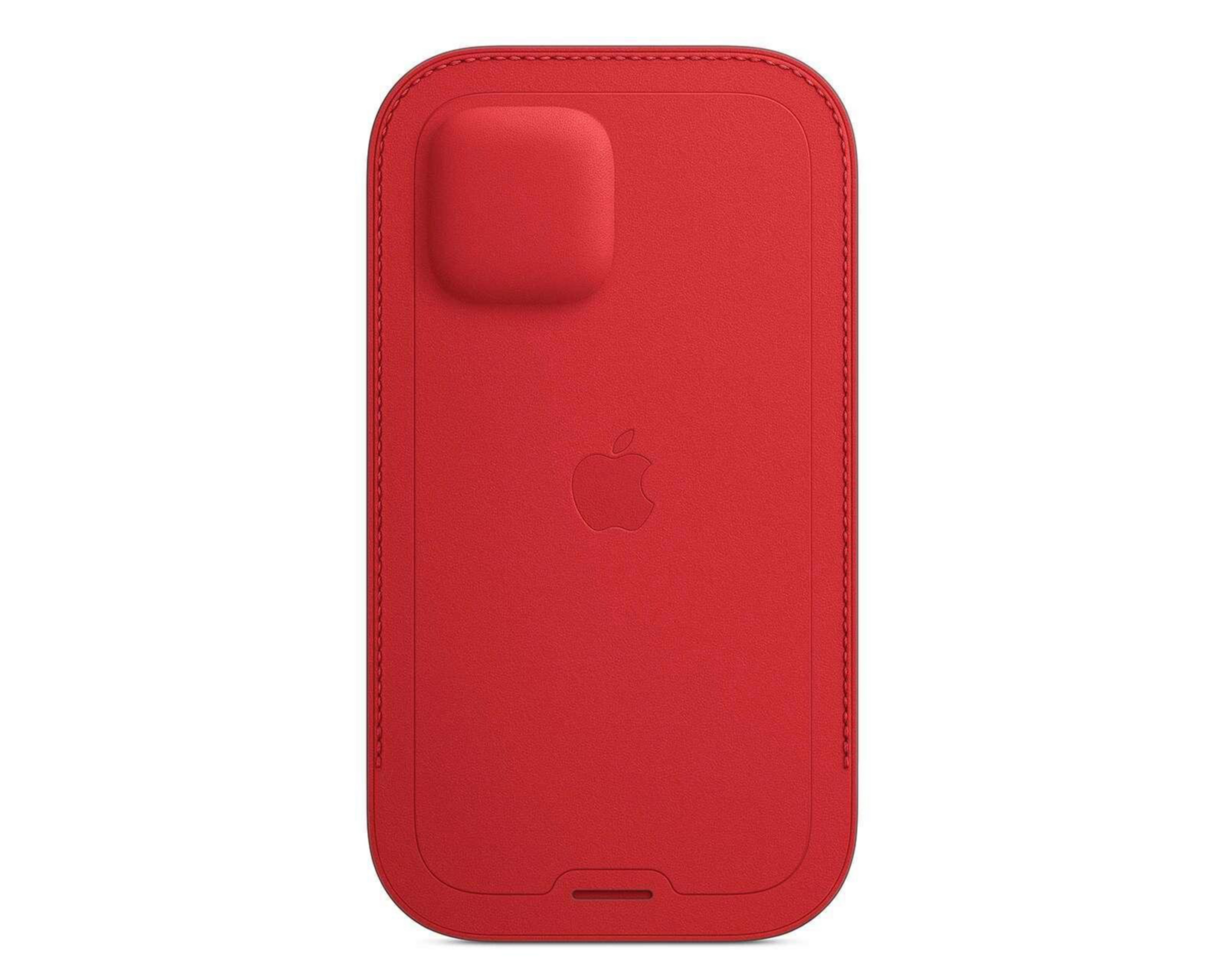 Foto 5 pulgar | Funda de Piel tipo Bolsillo con MagSafe para iPhone 12 y 12 Pro Rojo