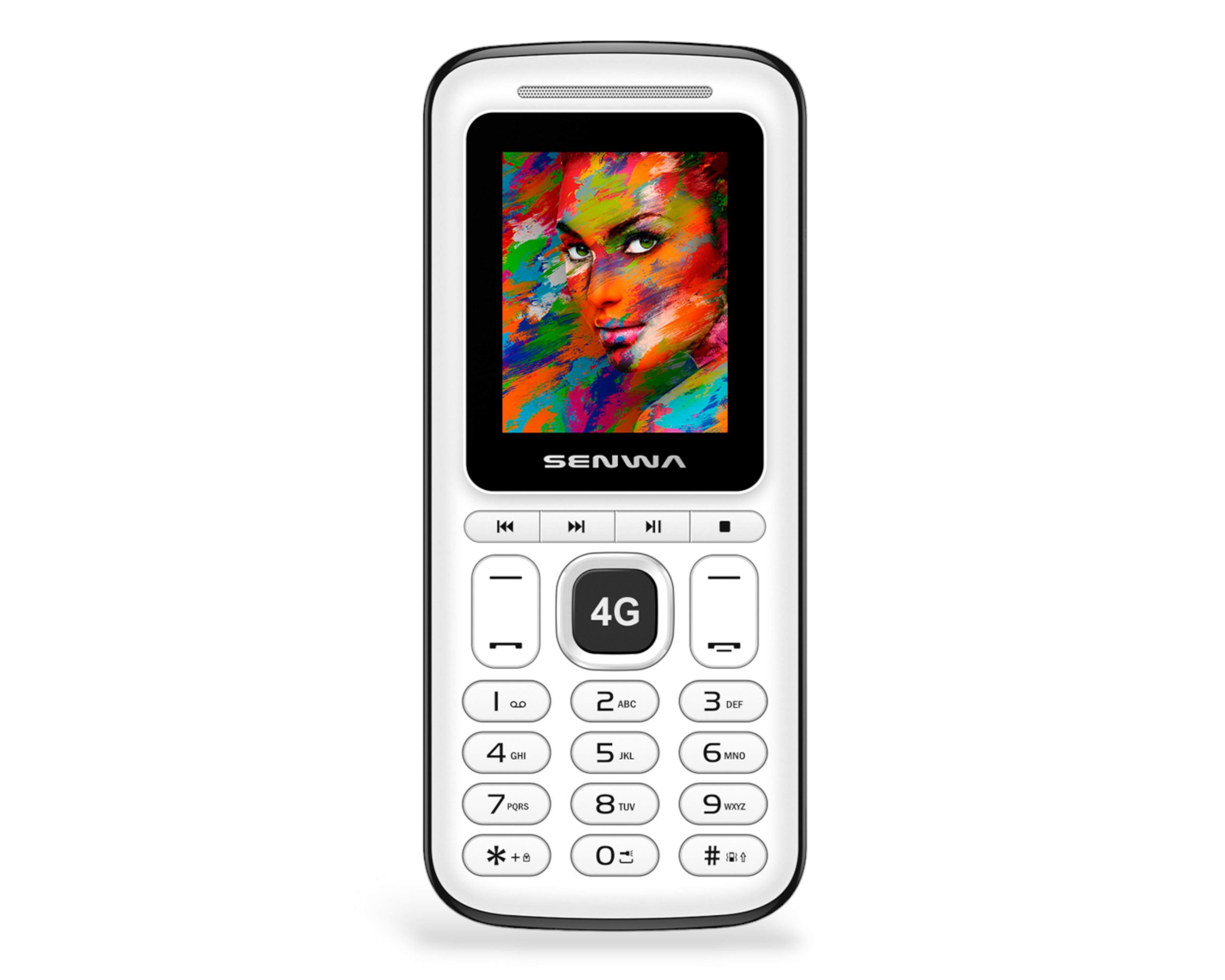 Foto 4 pulgar | Telcel Senwa Volte 128 MB Blanco y Negro