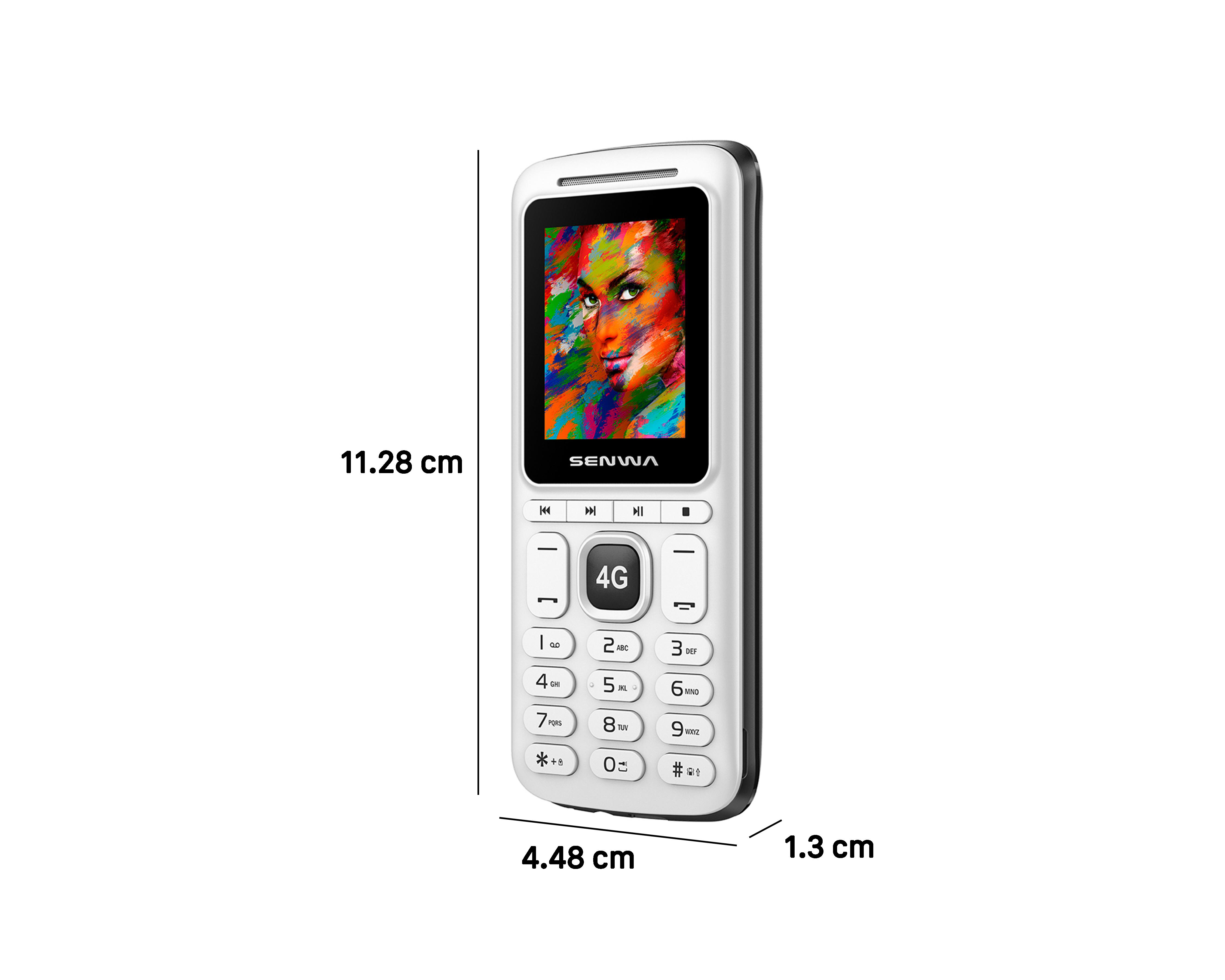 Foto 7 pulgar | Telcel Senwa Volte 128 MB Blanco y Negro