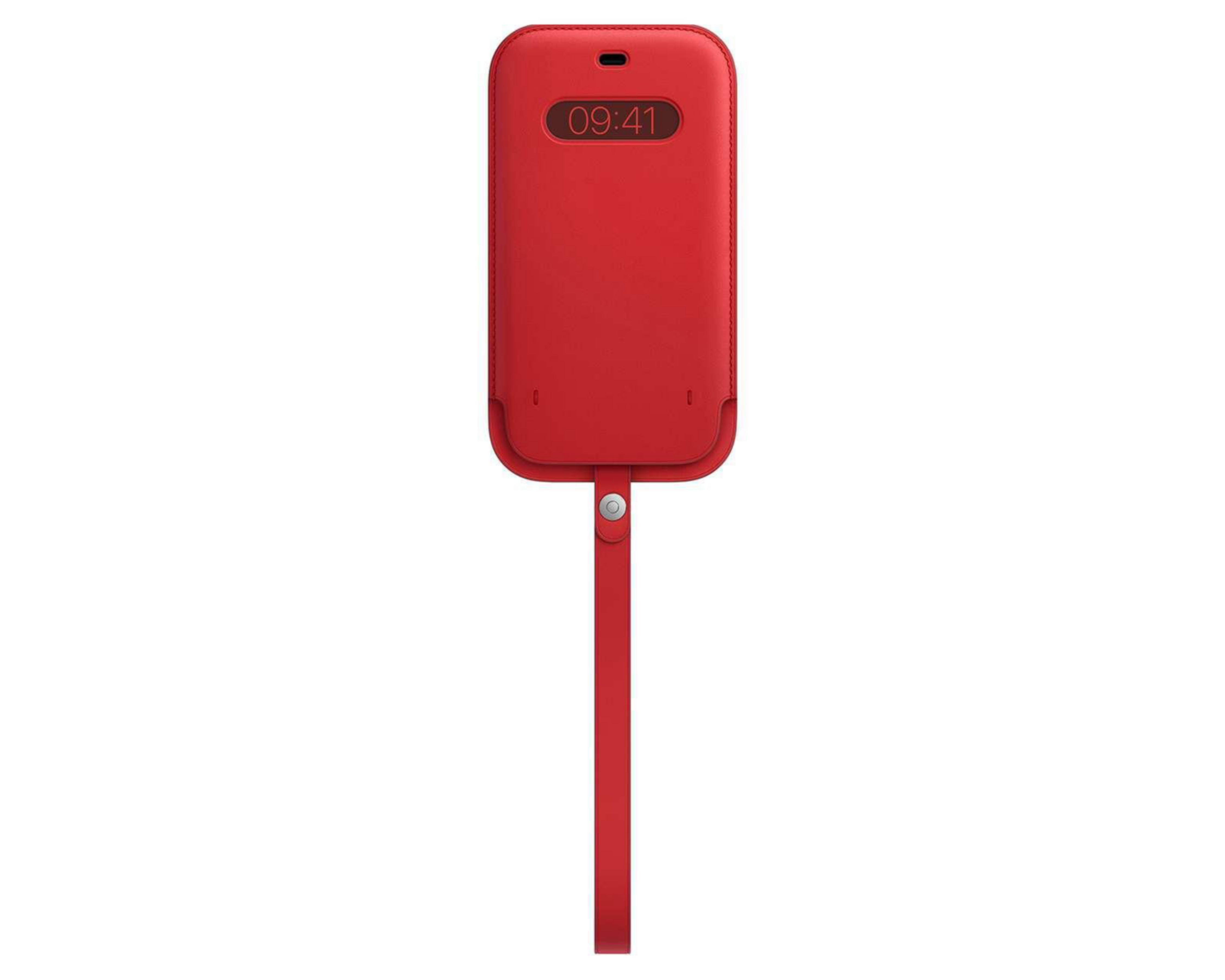 Foto 2 pulgar | Funda de Piel tipo Bolsillo con MagSafe para iPhone 12 Pro Max Red