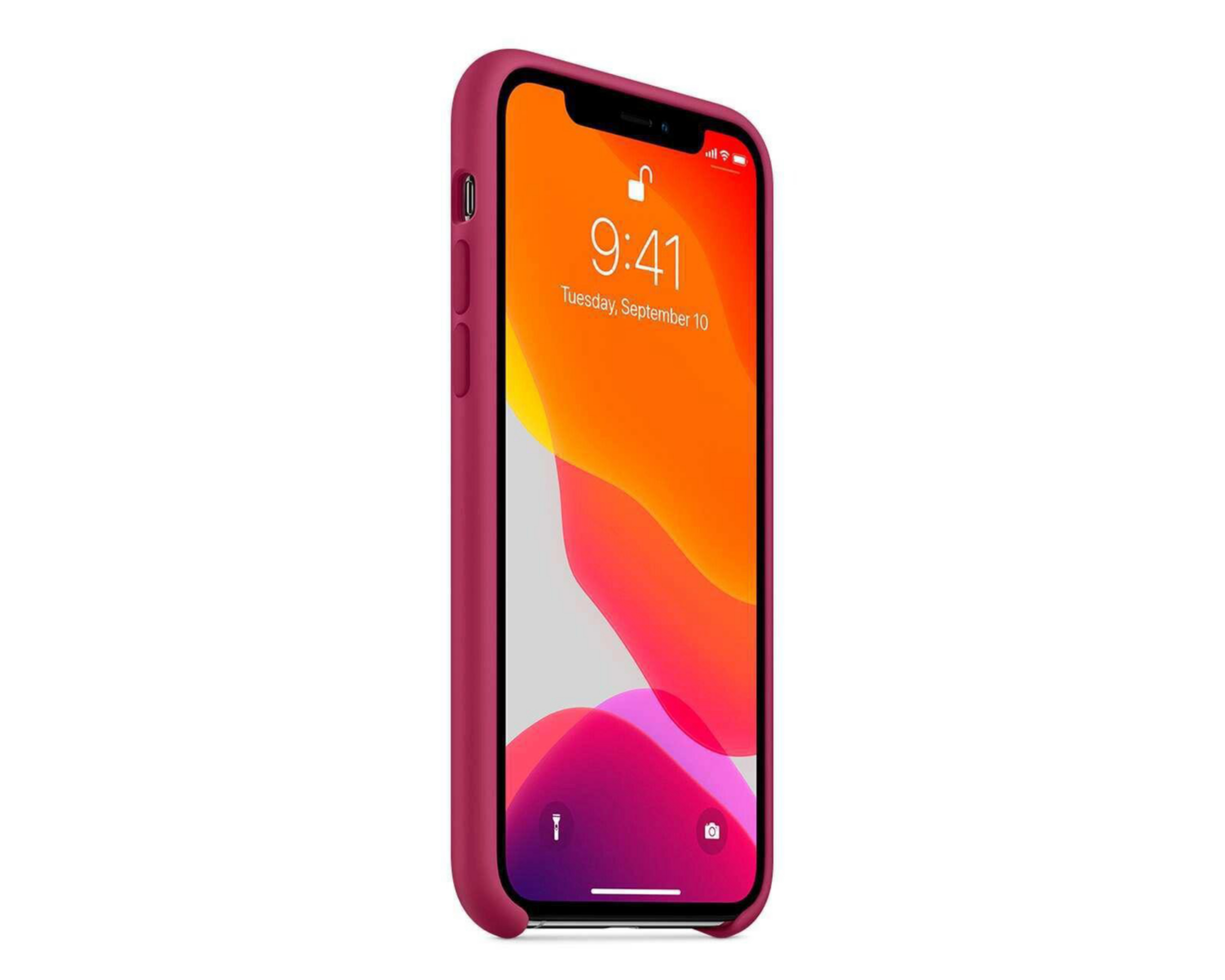 Foto 4 pulgar | Funda de Silicón para iPhone 11 Pro Granada