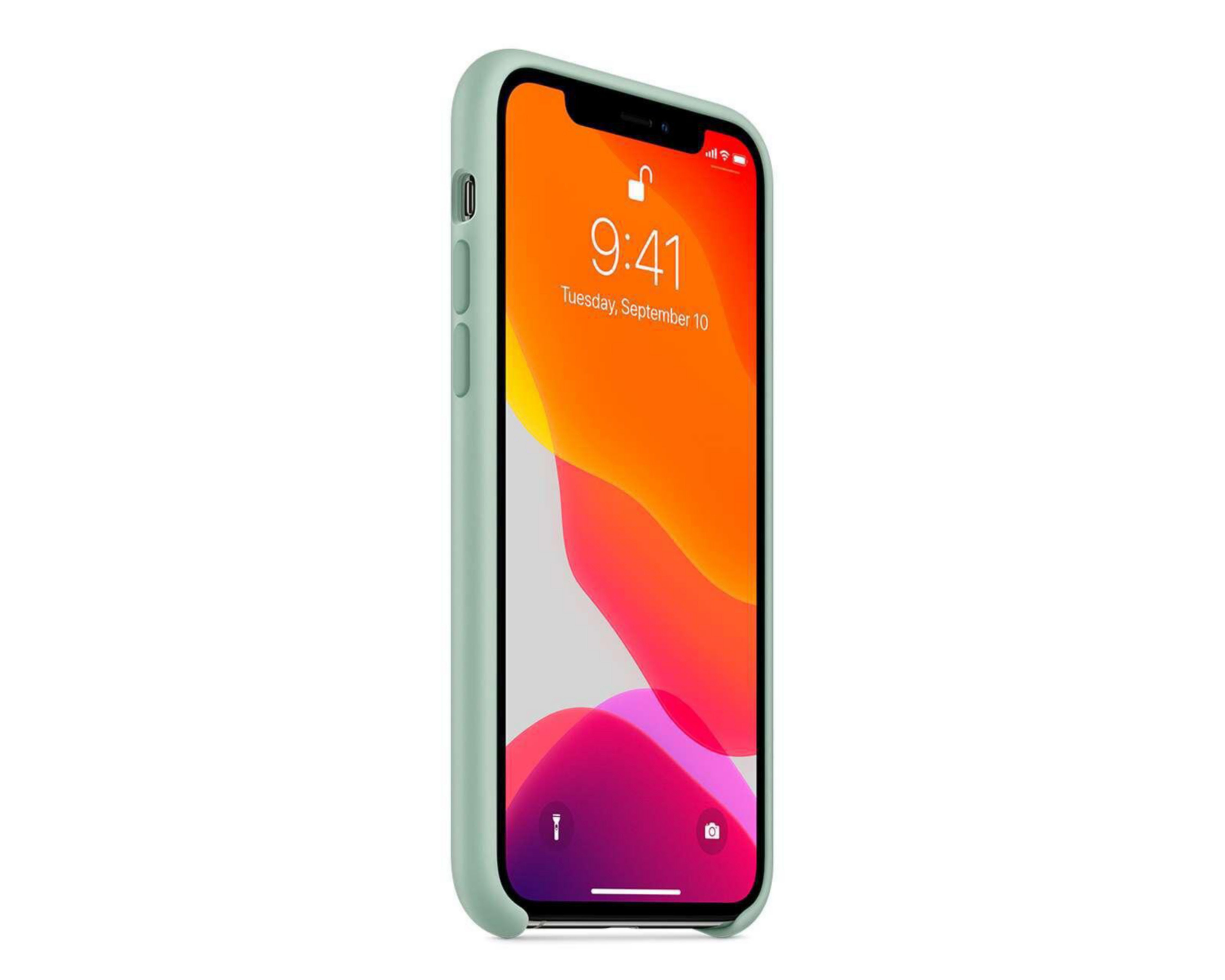 Foto 4 pulgar | Funda de Silicón para iPhone 11 Pro Verde