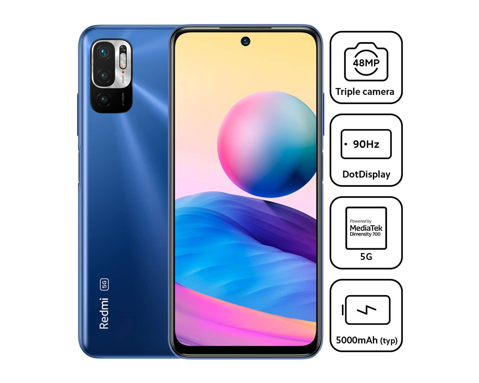 Foto 6 | Telcel Xiaomi Redmi Note 10 128 GB Azul