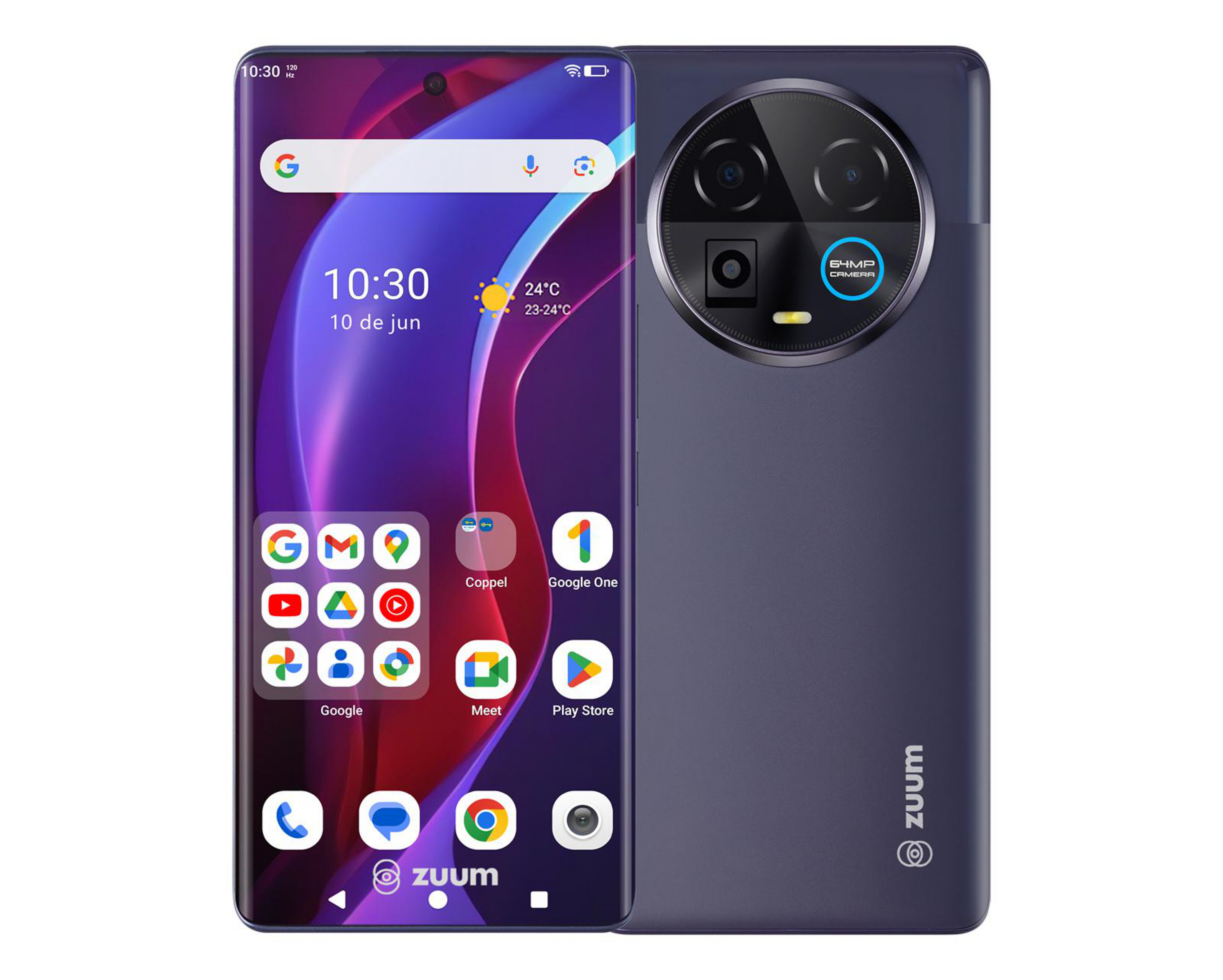 Celular Zuum Desbloqueado Sens Curve 256 GB Morado