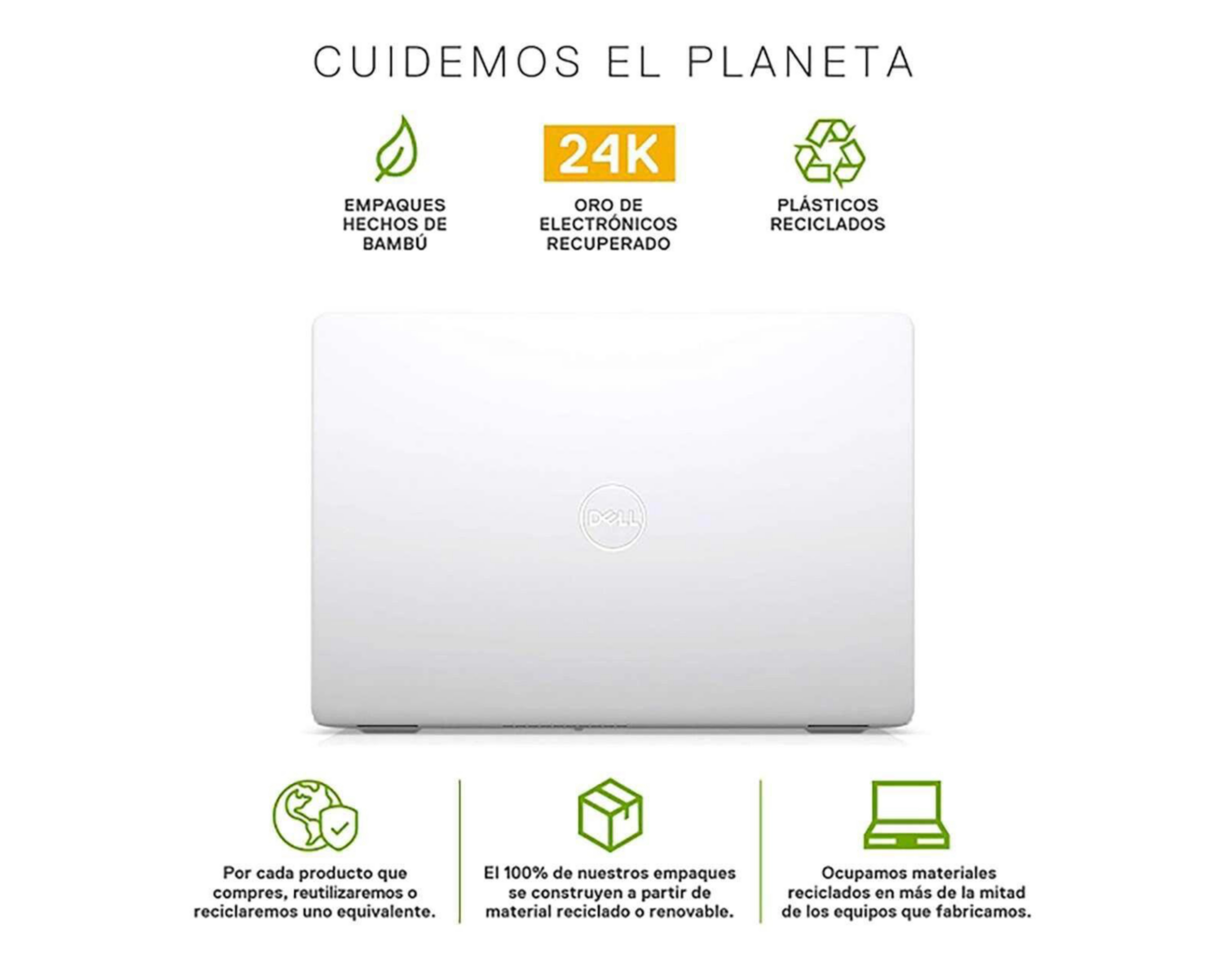 Foto 5 | Laptop Dell I3501-I78256WW10HS-5 15.6" Intel Core i7 8GB RAM 256 SSD Blanca