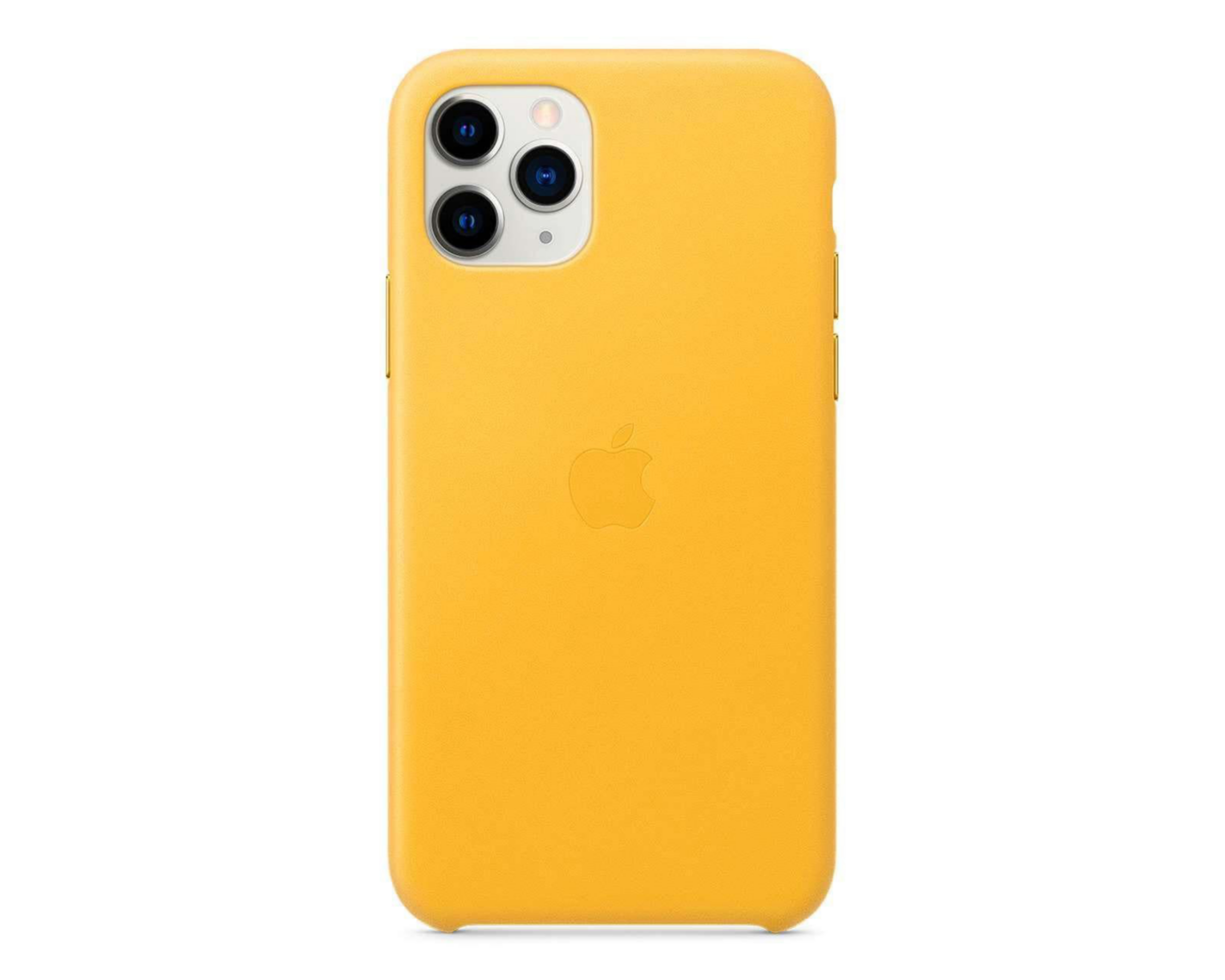 Funda de Piel para iPhone 11 Pro Amarillo Cítrico