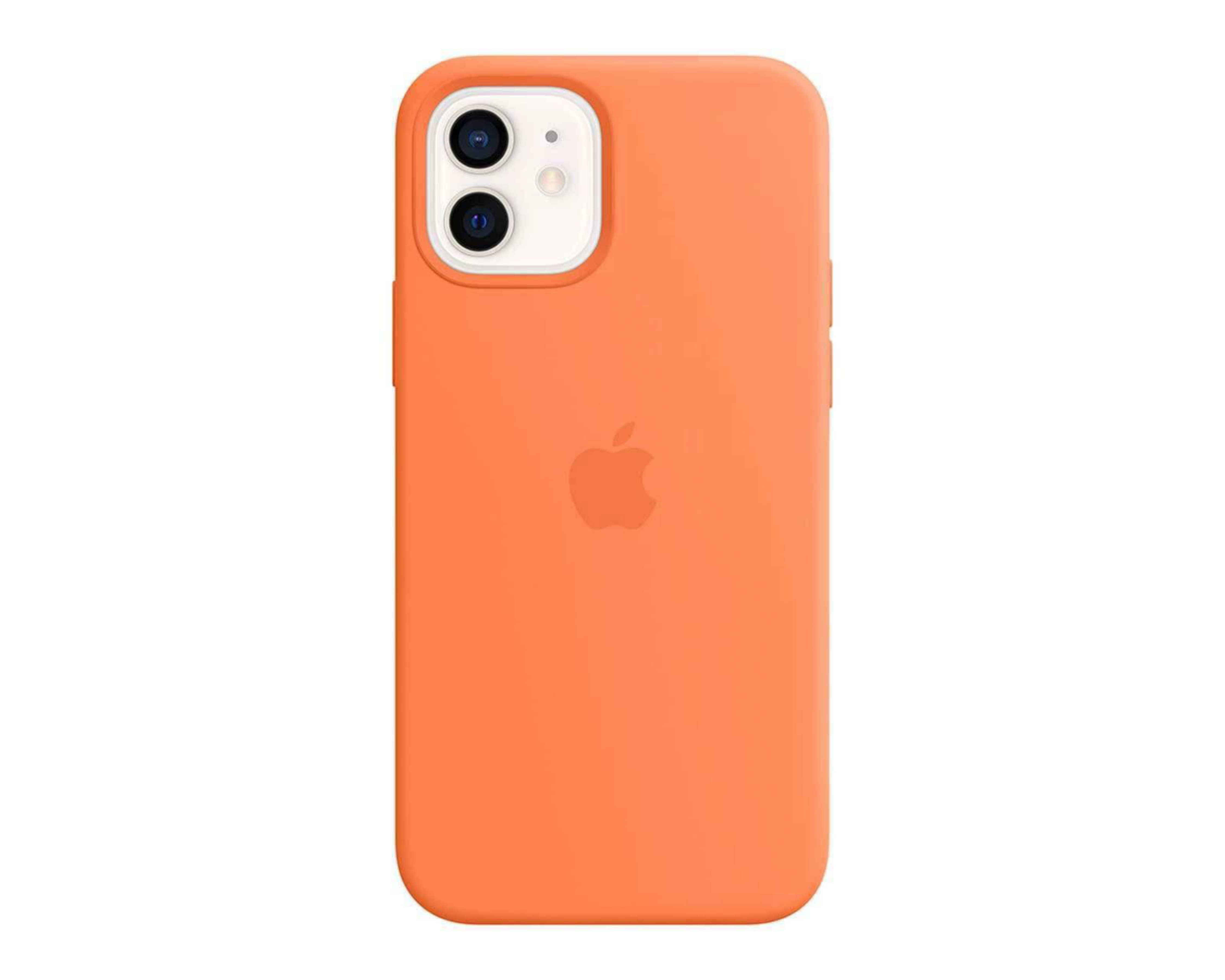 Foto 2 pulgar | Funda de Silicón con MagSafe para iPhone 12 y 12 Pro Naranja