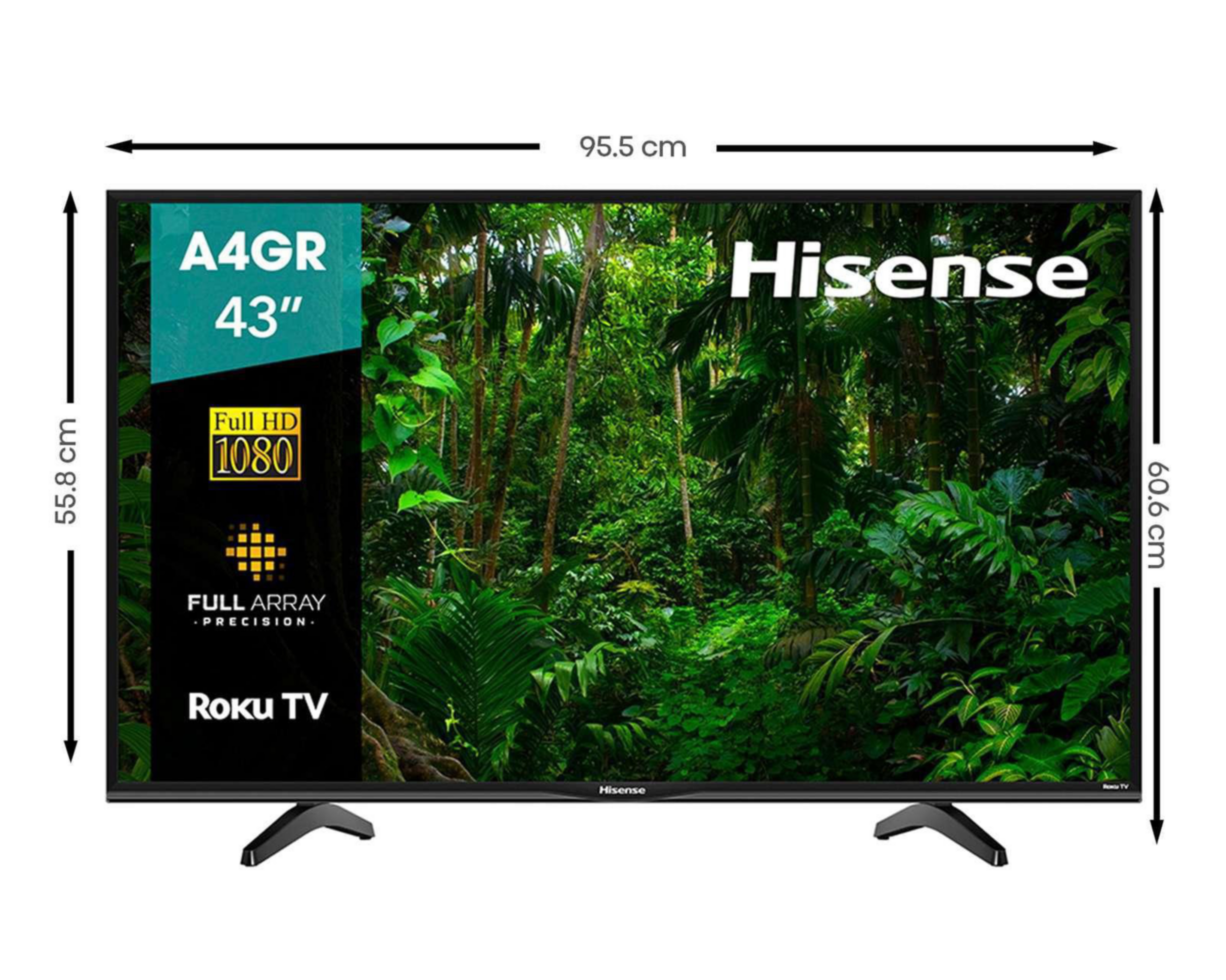 Foto 8 pulgar | Pantalla LED Hisense 43" Full HD Smart TV 43A4GR