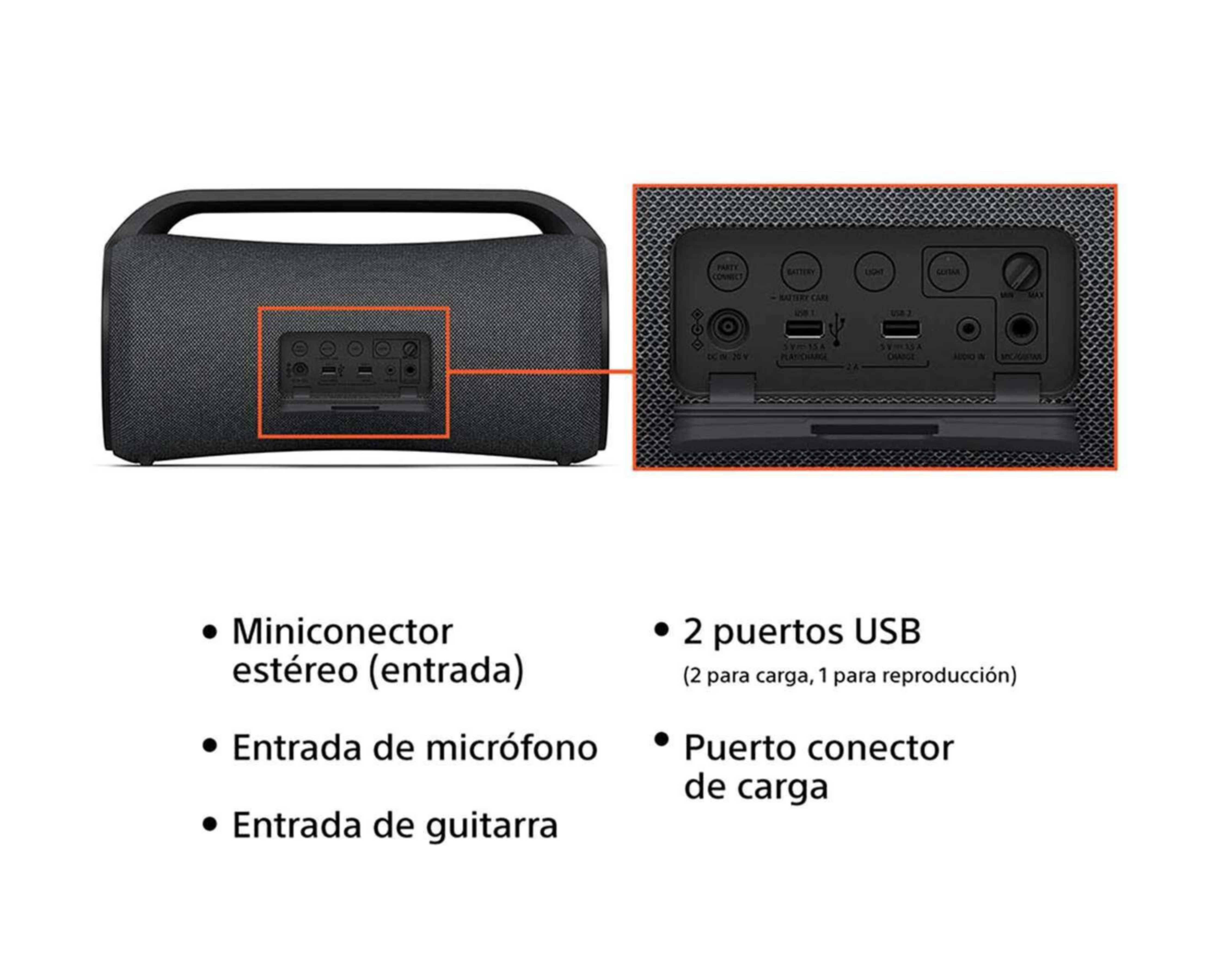 Foto 4 pulgar | Bocina Bluetooth Portátil Sony SRS-XG500/BCLA07 Resistente al Agua