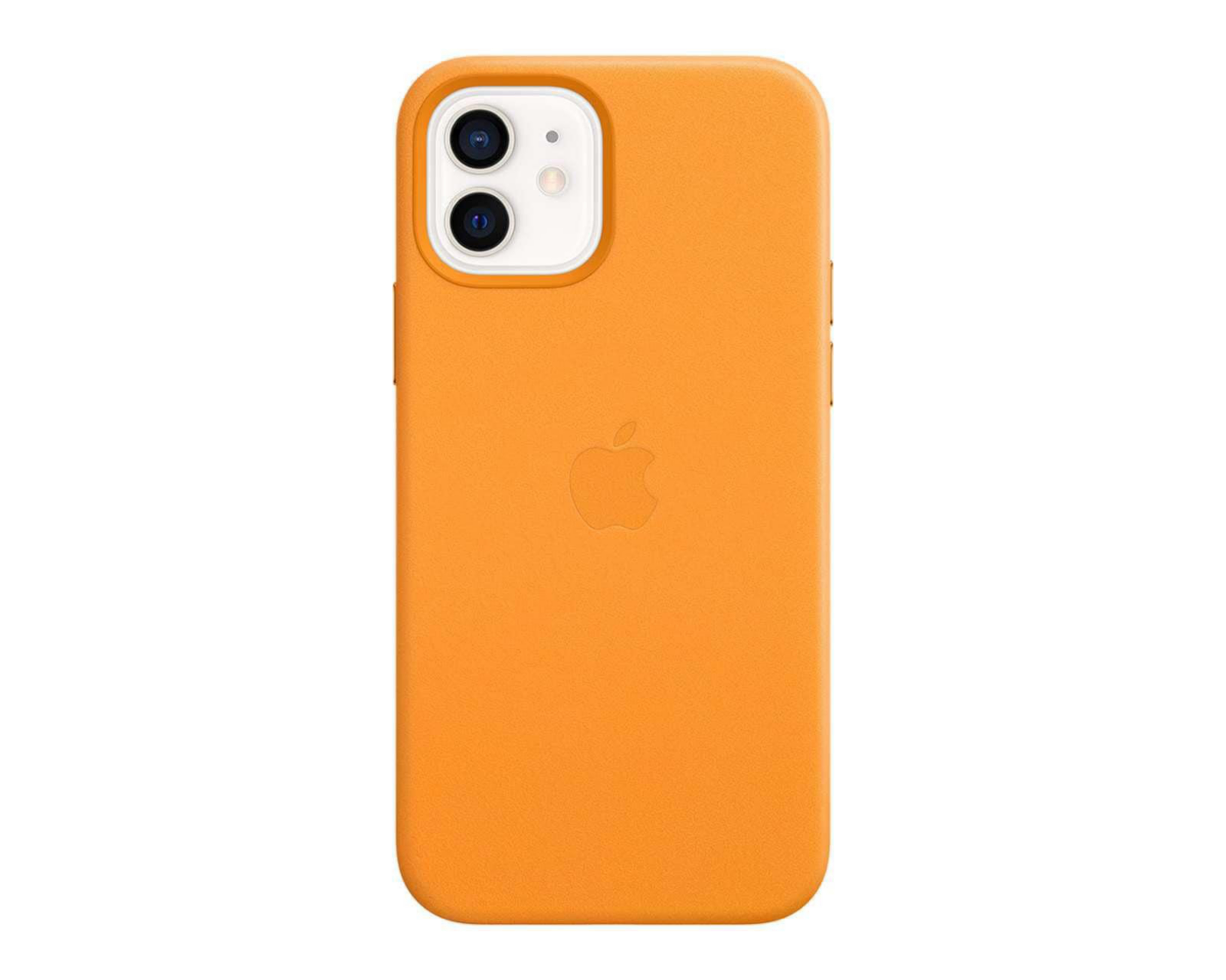 Foto 2 pulgar | Funda de Piel con MagSafe para iPhone 12 y 12 Pro Naranja