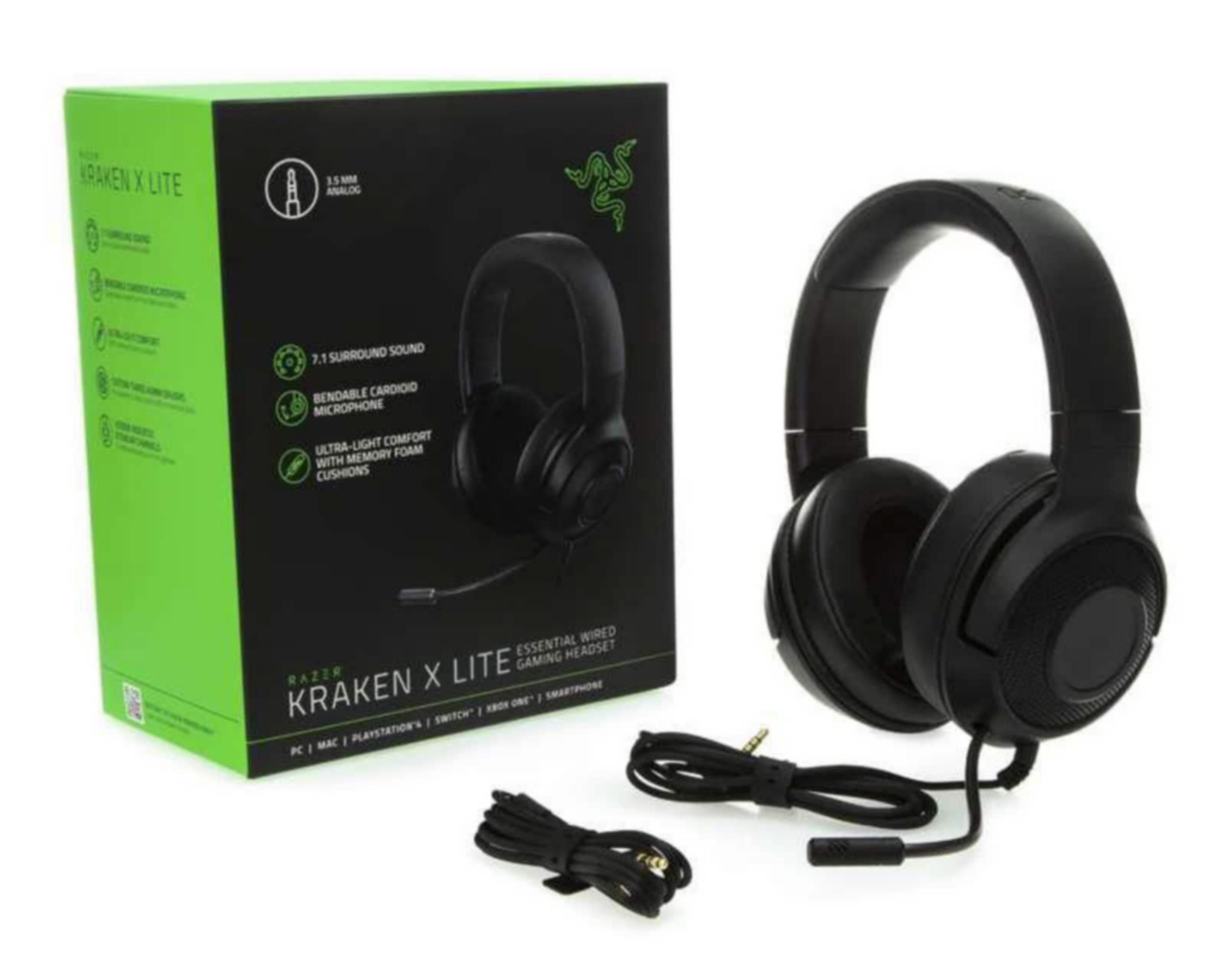 Foto 2 pulgar | Auriculares Gamer Alámbricos Razer Kraken X Lite