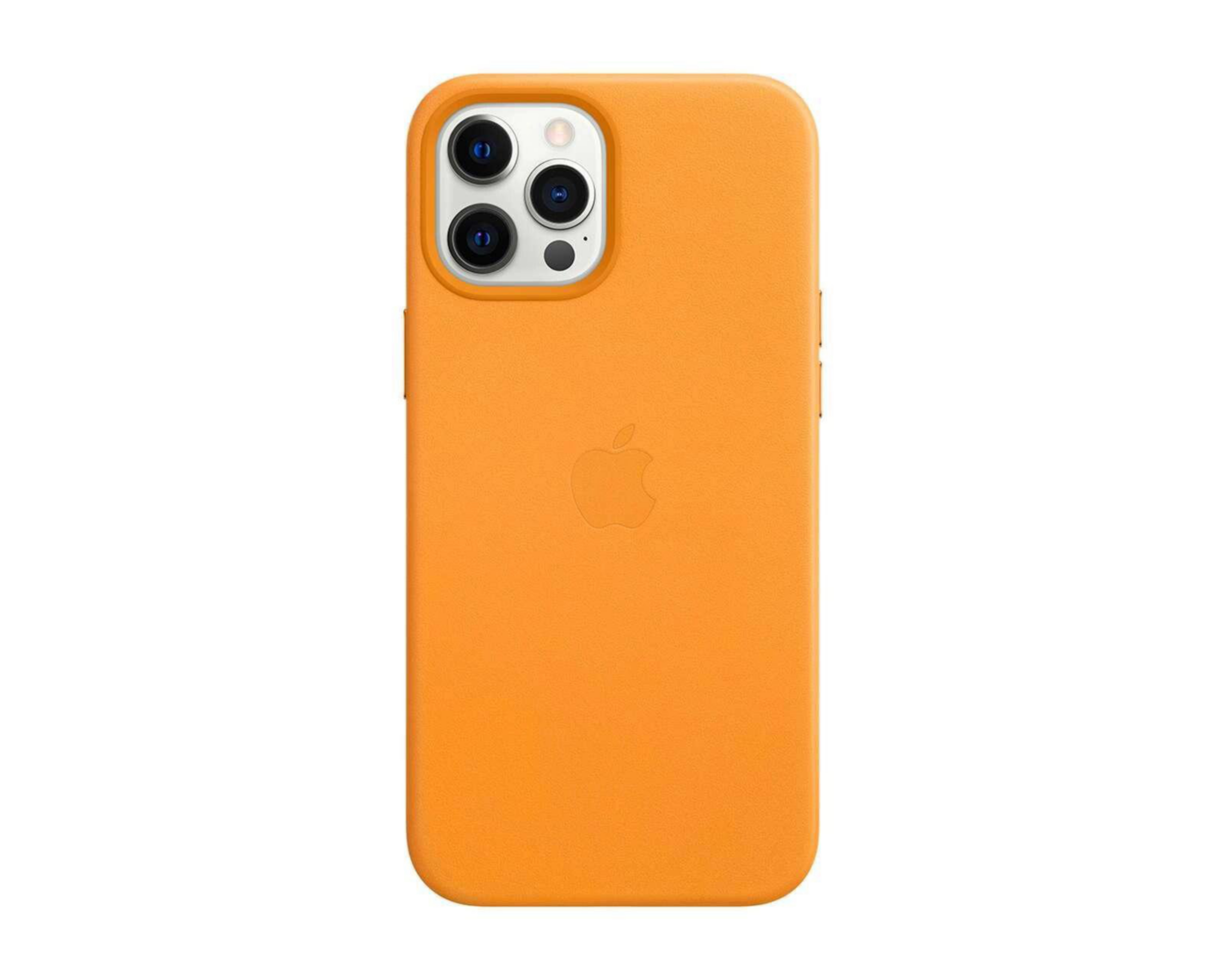 Funda de Piel con MagSafe para iPhone 12 Pro Max Anaranjada