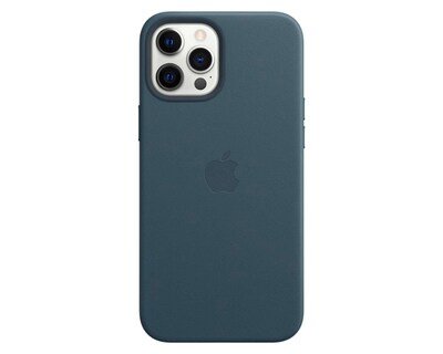 Foto 1 | Funda de Piel con MagSafe para iPhone 12 Pro Max Azul Báltico