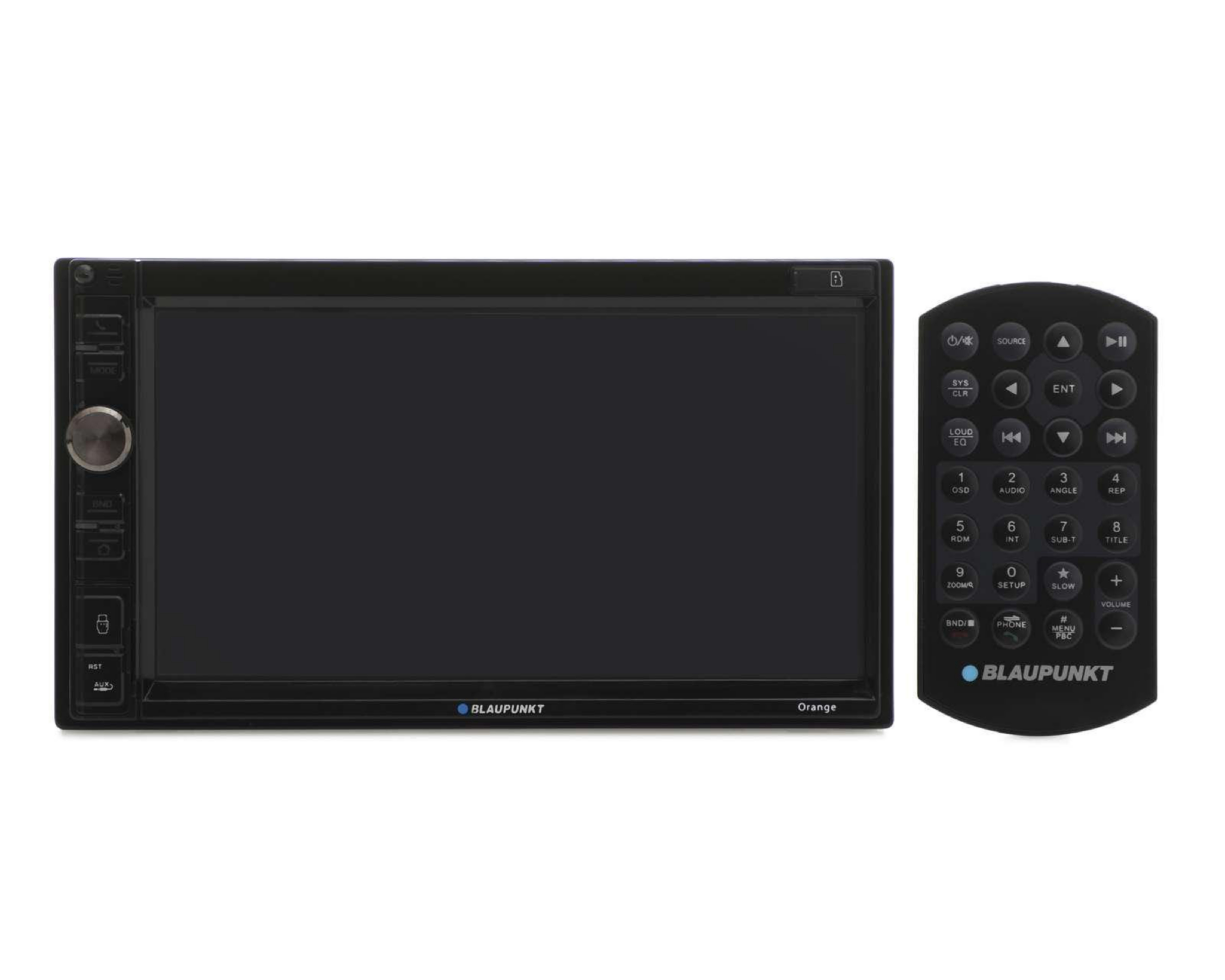 Autoestéreo Blaupunkt Multimedia Orange 6.9' Bluetooth compatible con Android e iOS Negro $3,199