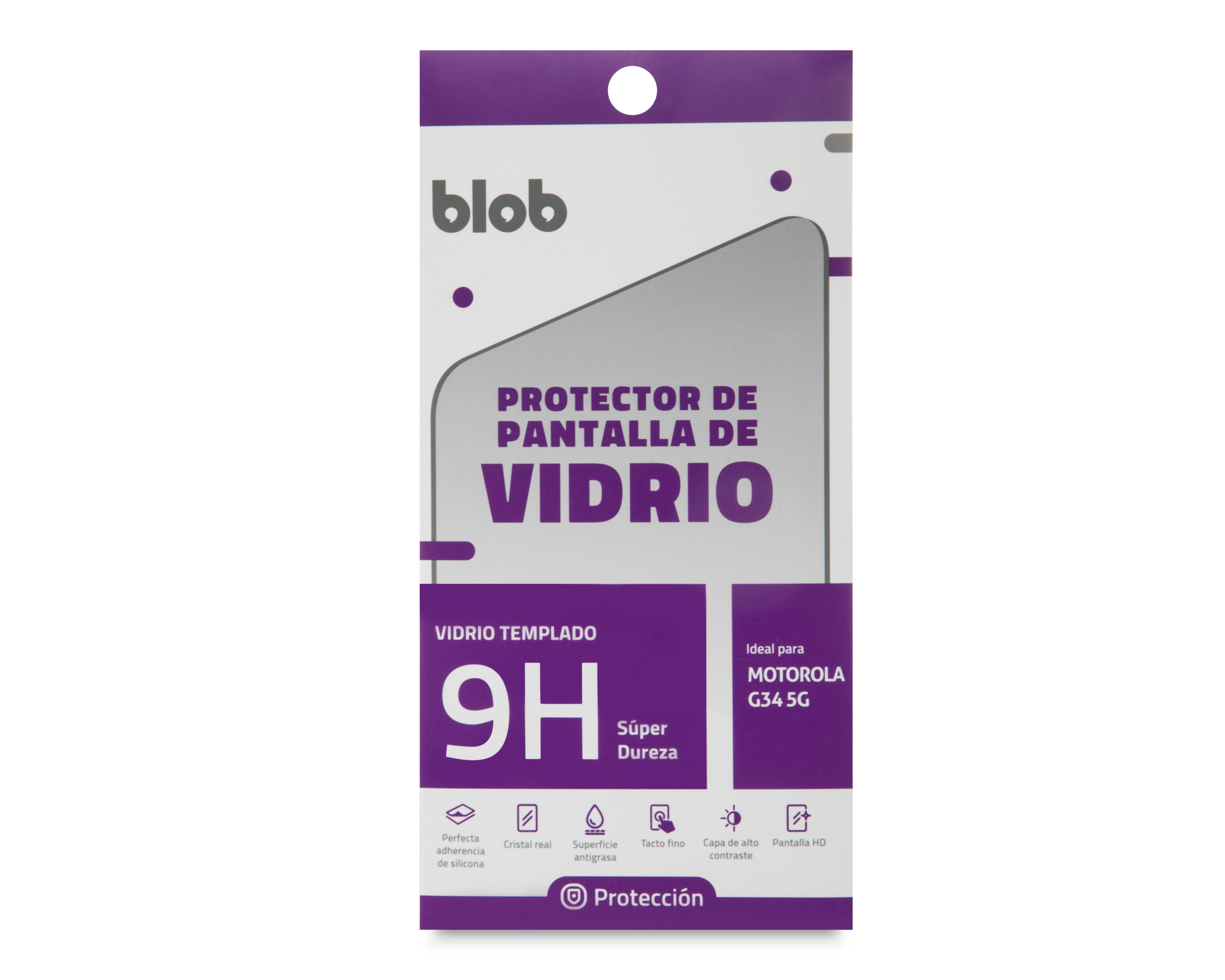 Foto 2 pulgar | Protector de Pantalla Blob para Motorola Moto G34